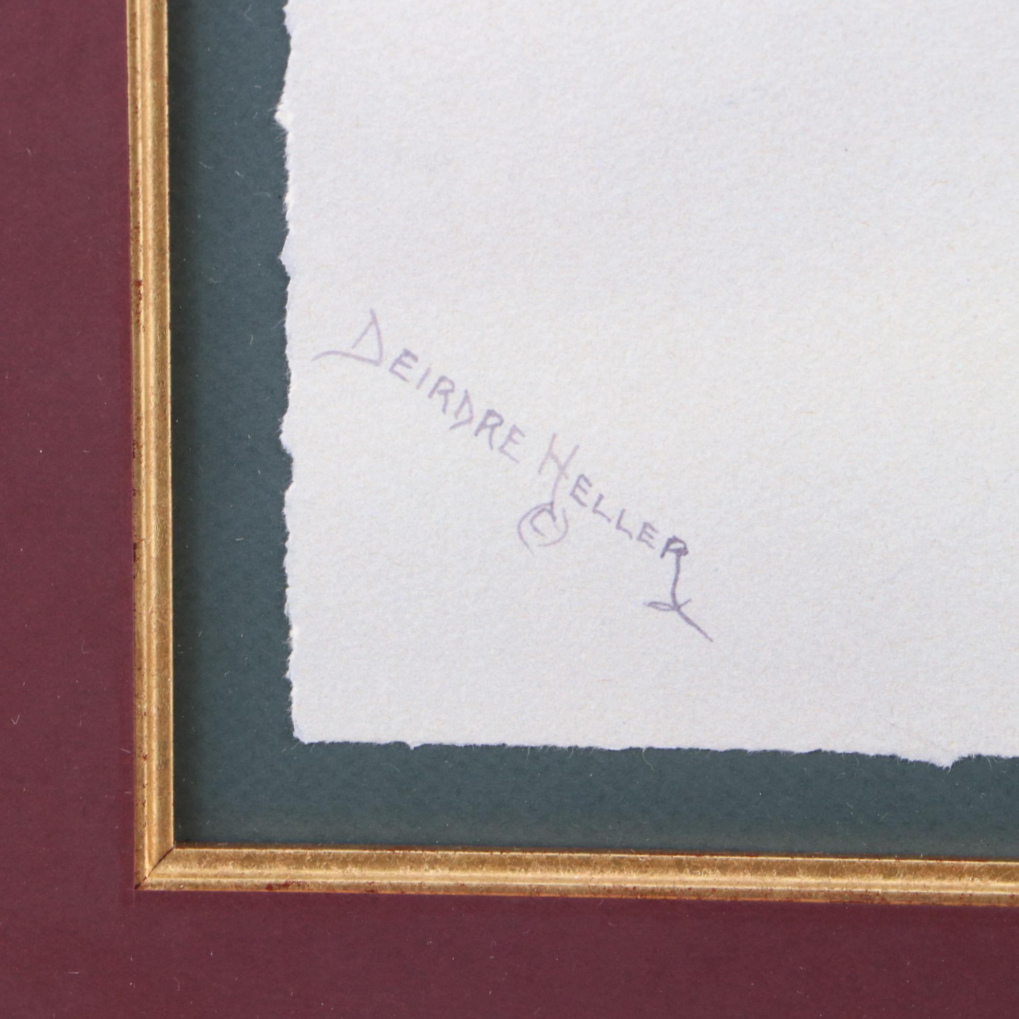 Deirdre Heller Large-Scale Abstract Watercolor Painting