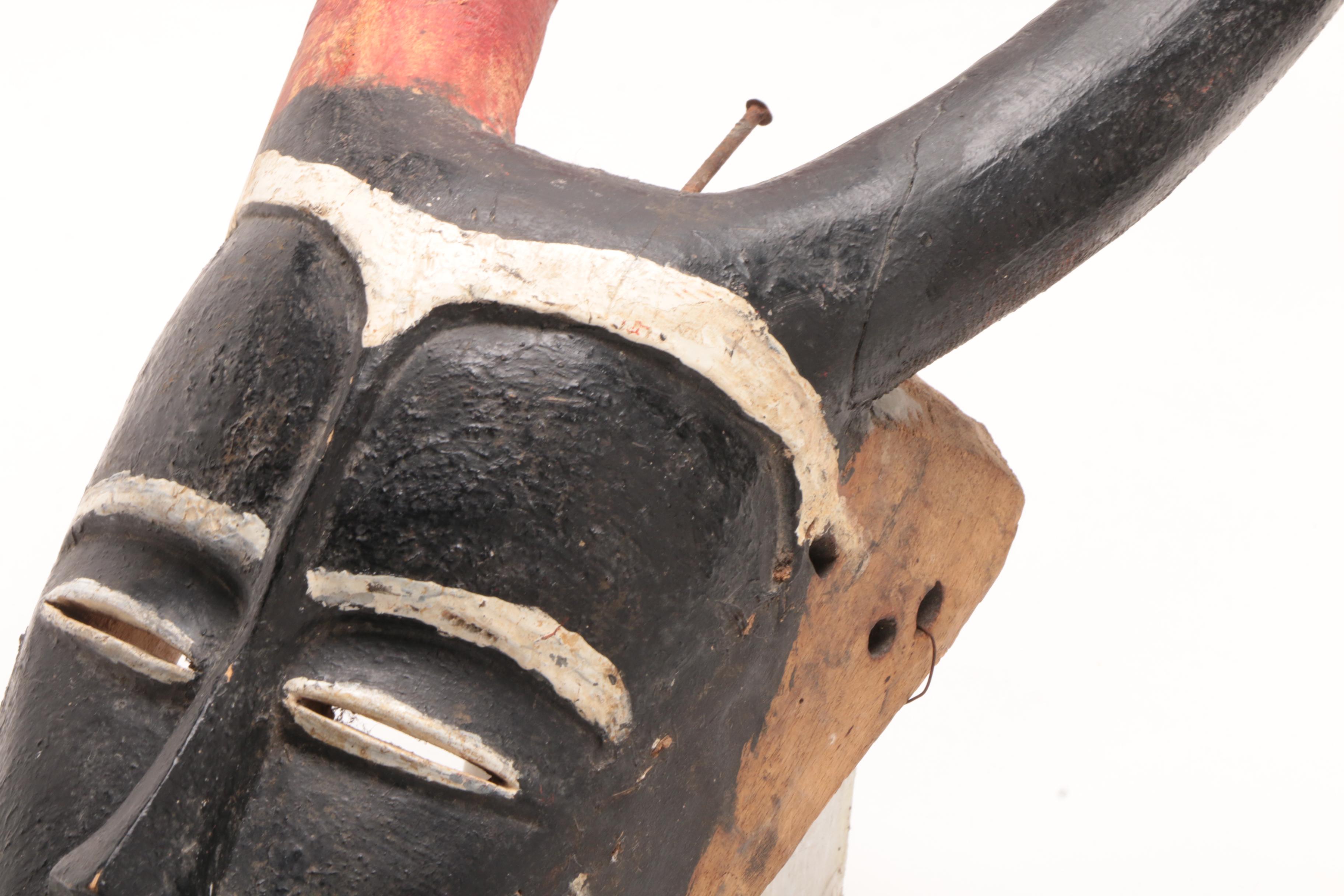 Western African Horned Souvenir Mask