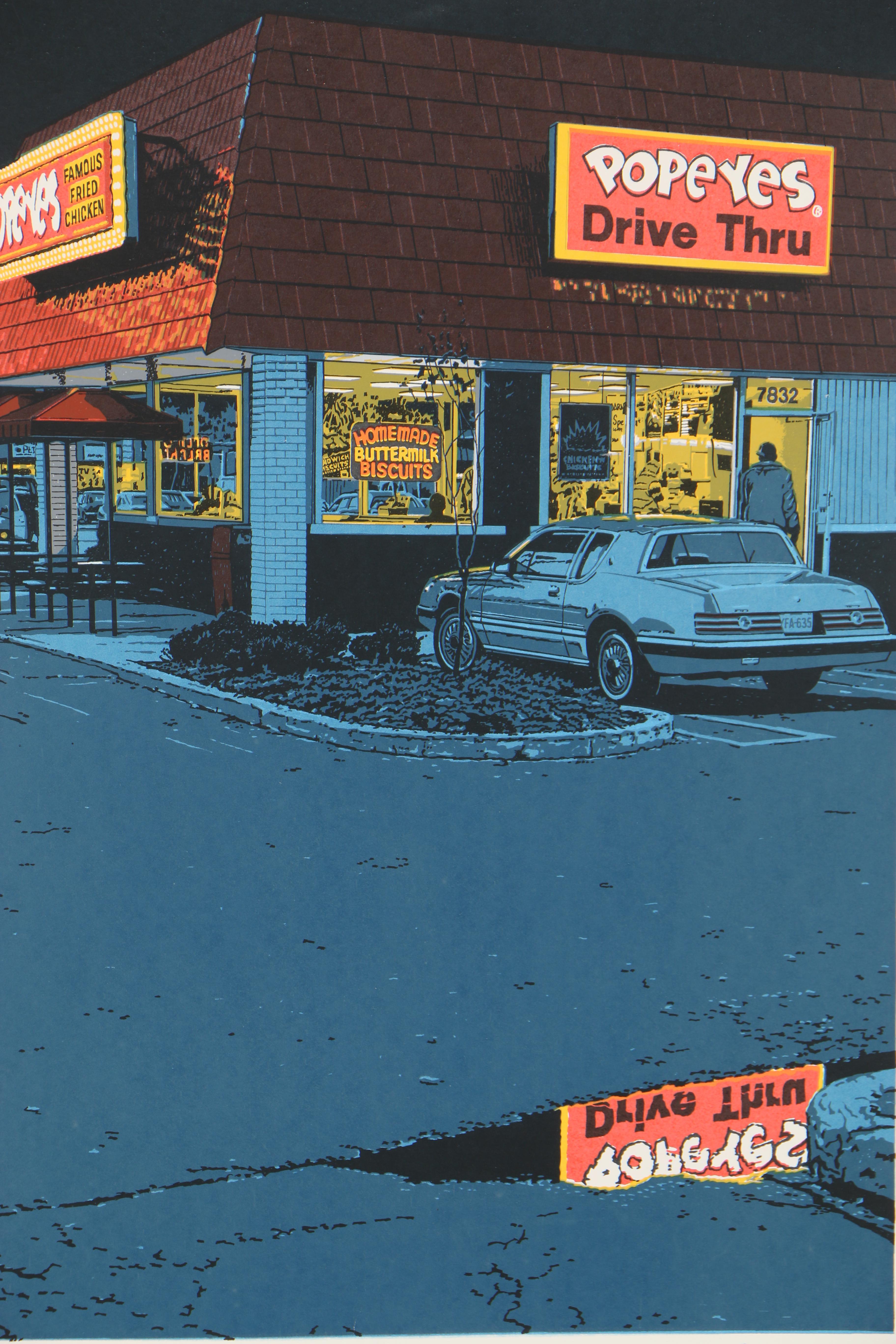 Rick Biehl 1983 Artist's Proof Serigraph "Love That Chicken"