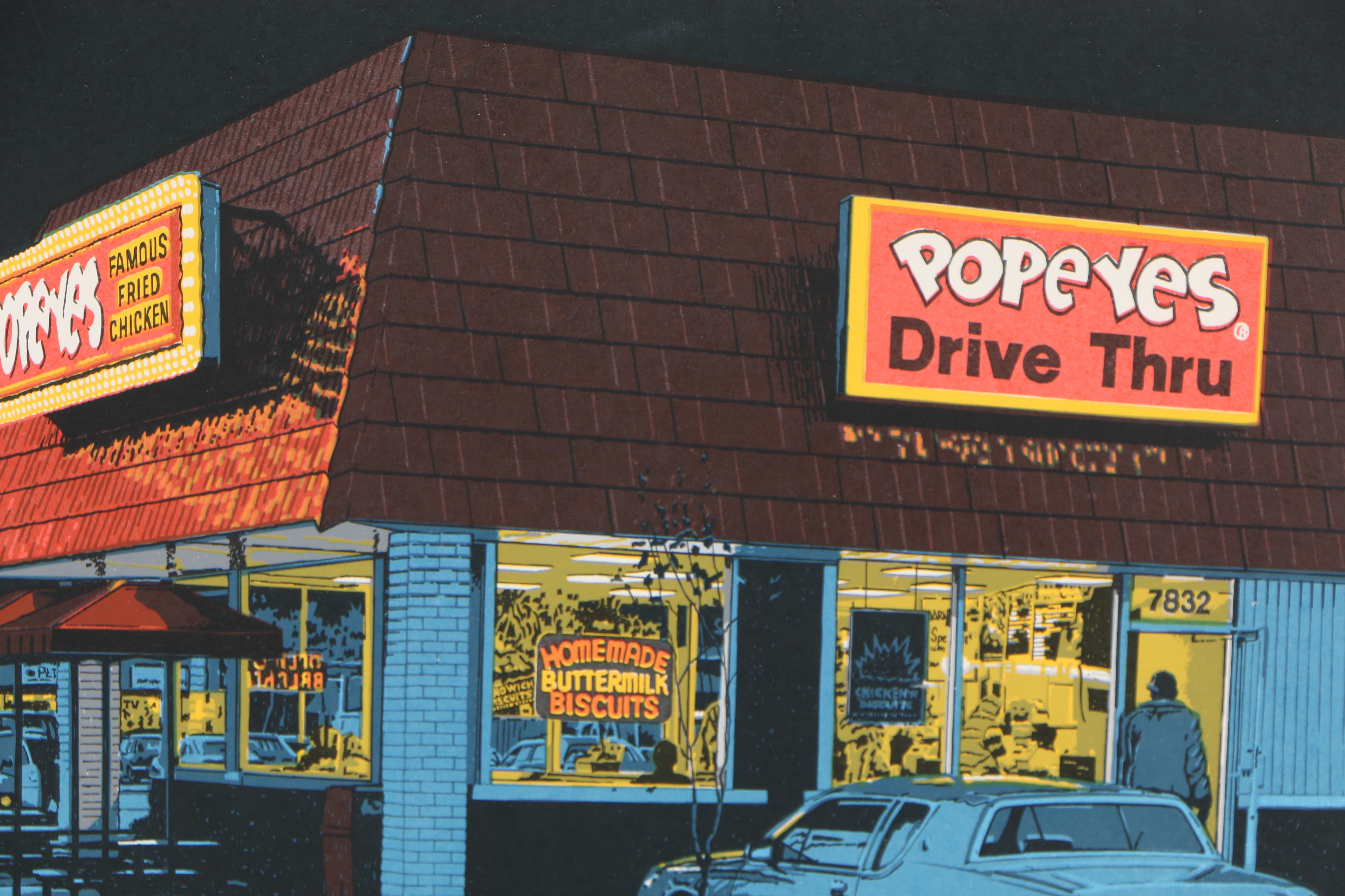 Rick Biehl 1983 Artist's Proof Serigraph "Love That Chicken"