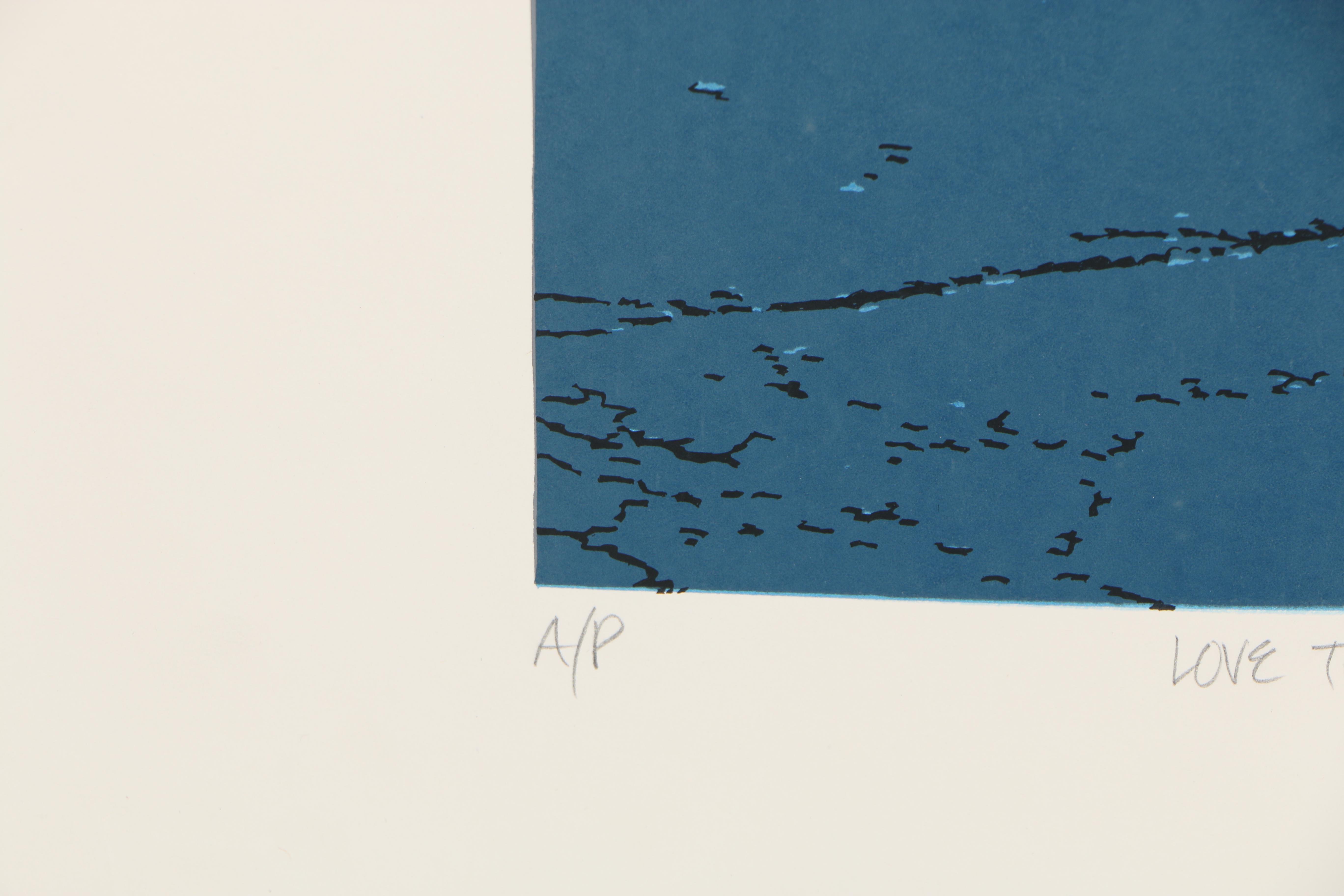 Rick Biehl 1983 Artist's Proof Serigraph "Love That Chicken"