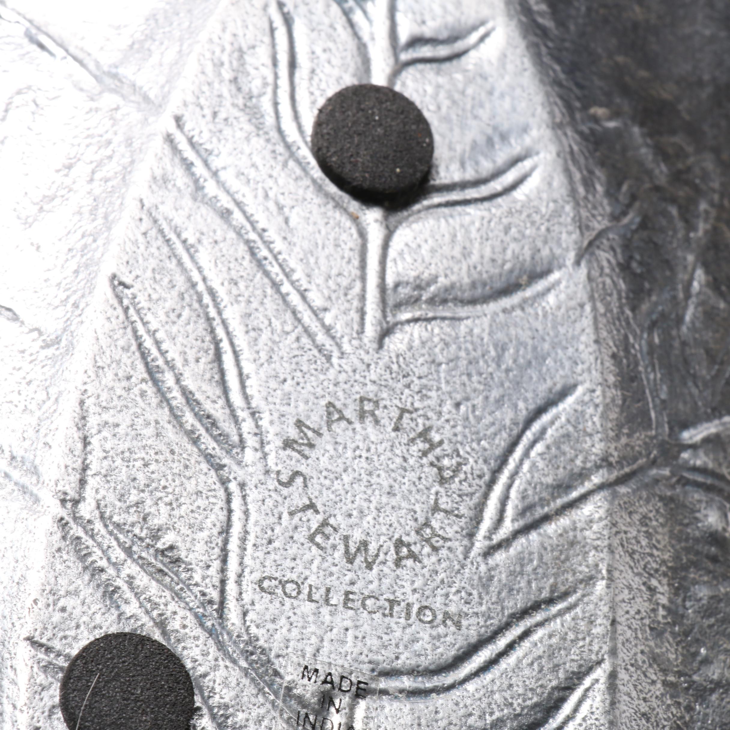 Ceramic Urn Form Table Lamp and Indian Leaf Tray