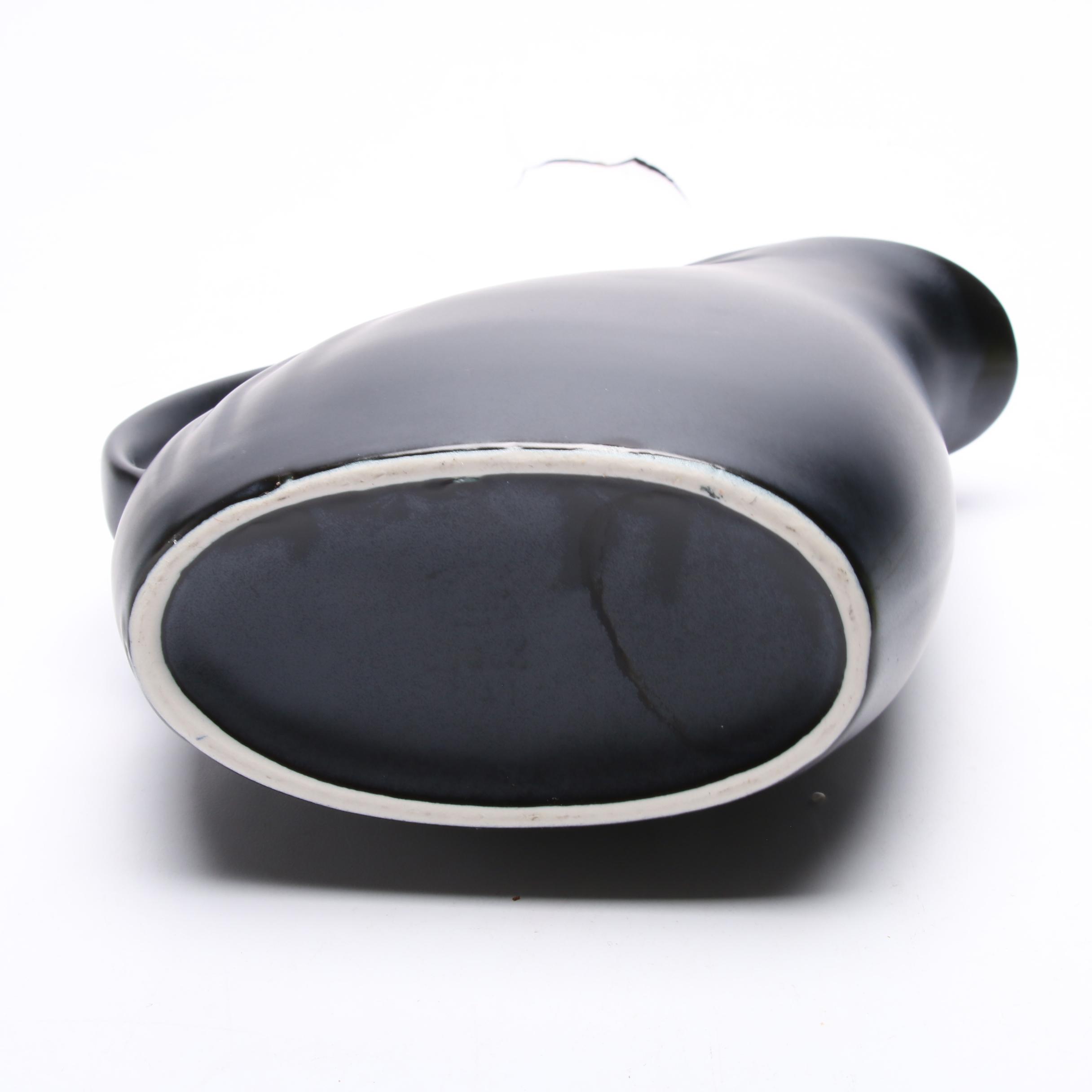 Art Glass Perfume Bottles and Art Pottery Pitcher