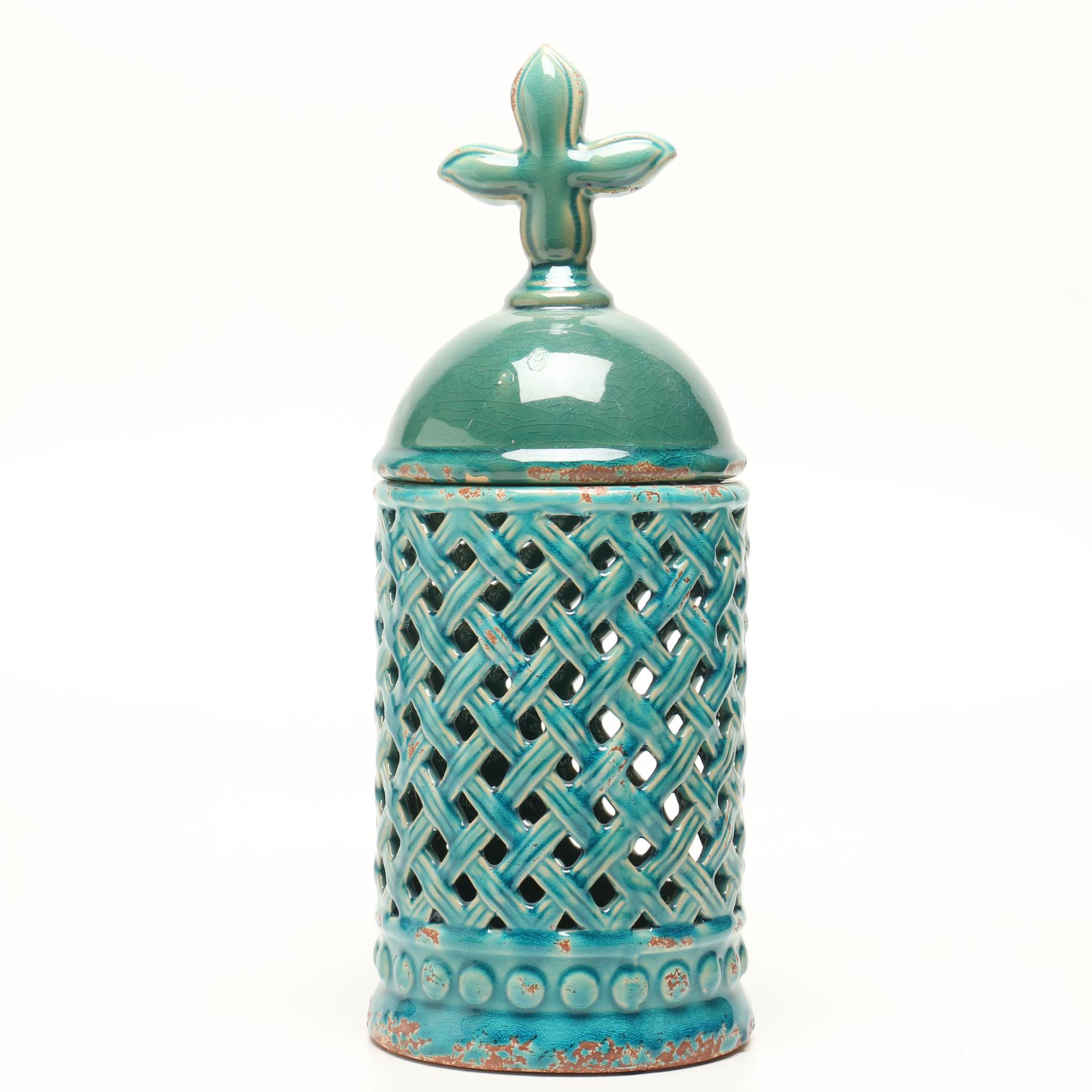 Decorative Ceramic Lidded Jars