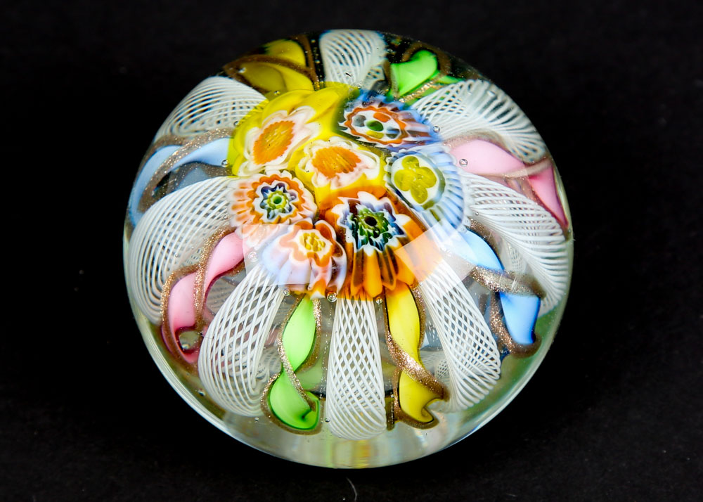 Murano Glass and Oleg Cassini Art Glass Paperweights