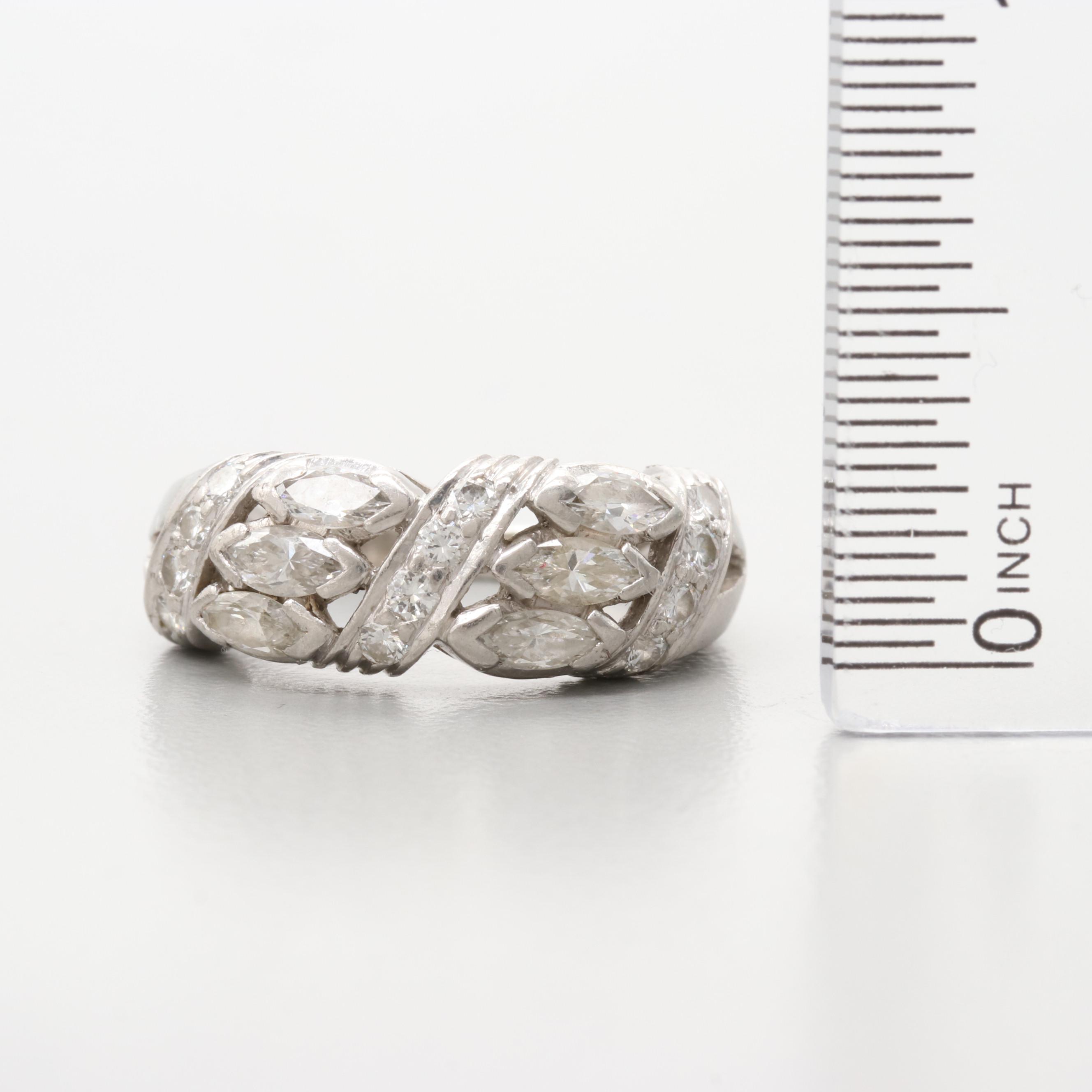 Platinum 1.26 CTW Diamond Ring