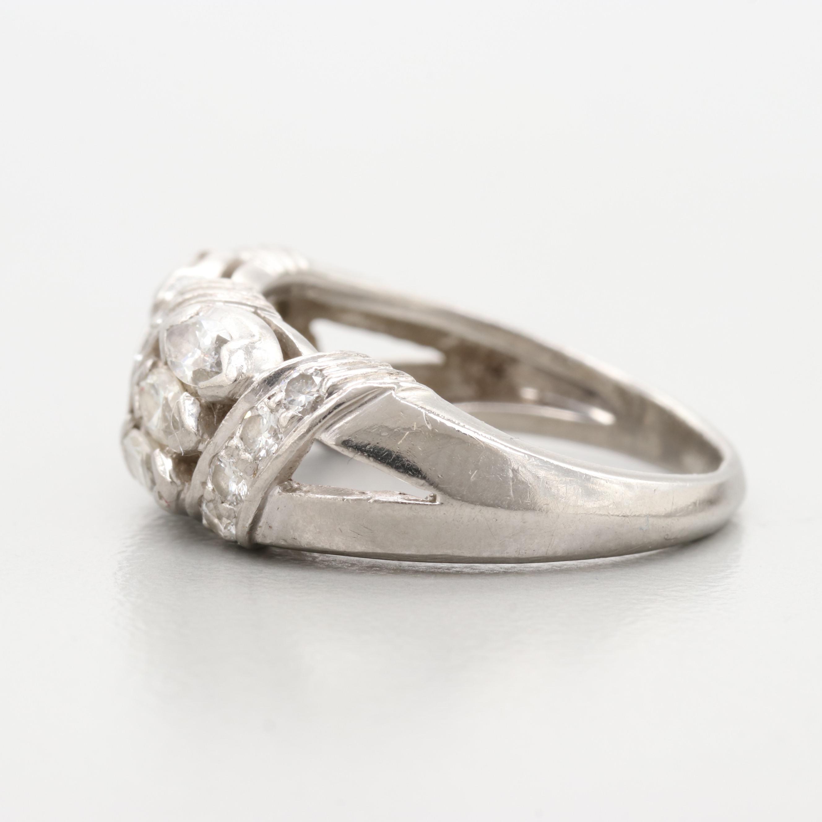 Platinum 1.26 CTW Diamond Ring
