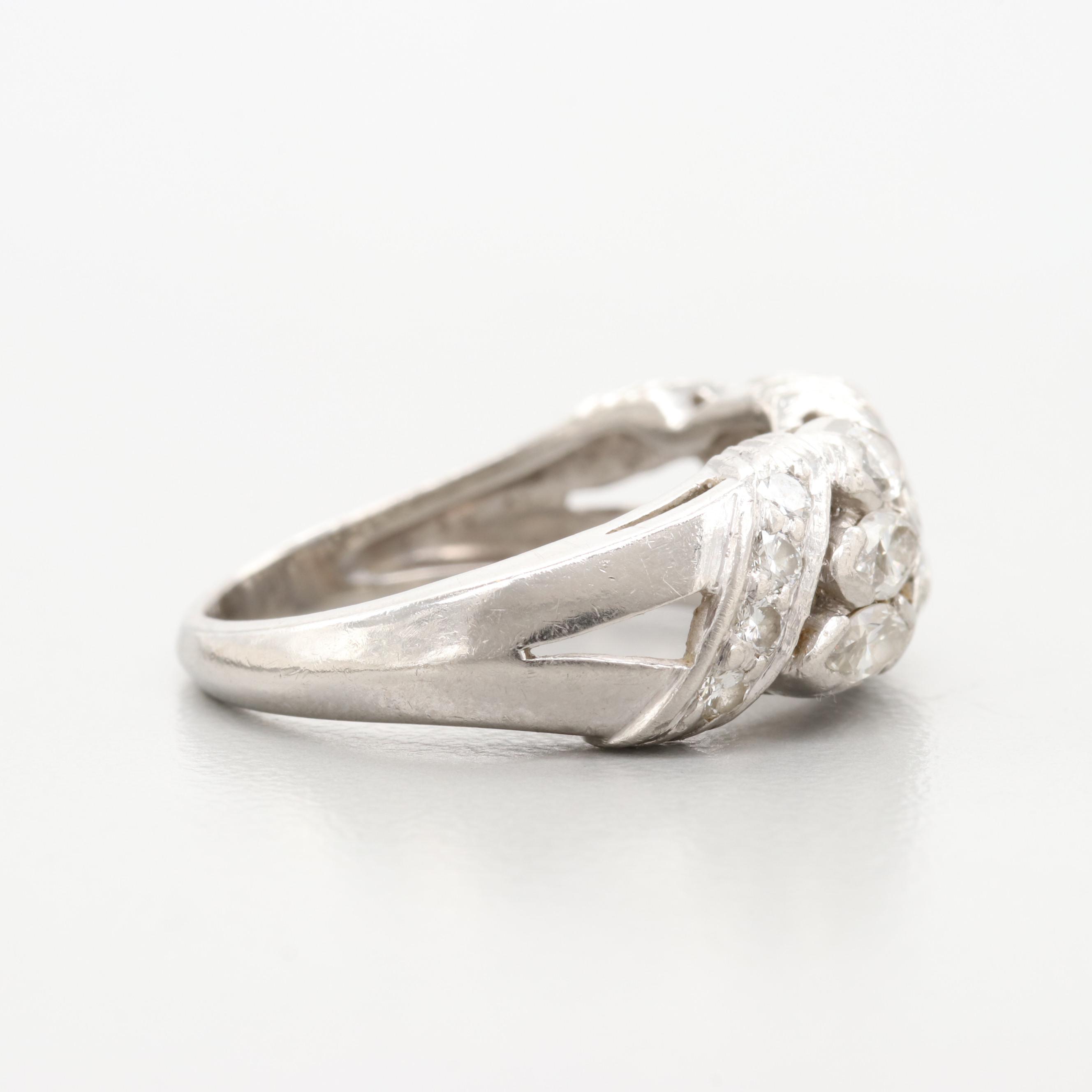 Platinum 1.26 CTW Diamond Ring