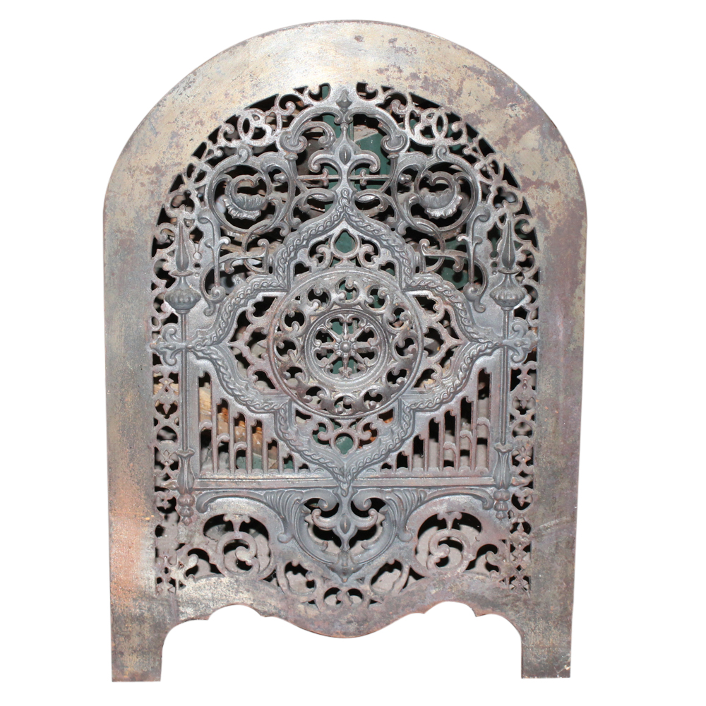 Antique Iron Fireplace Summer Cover