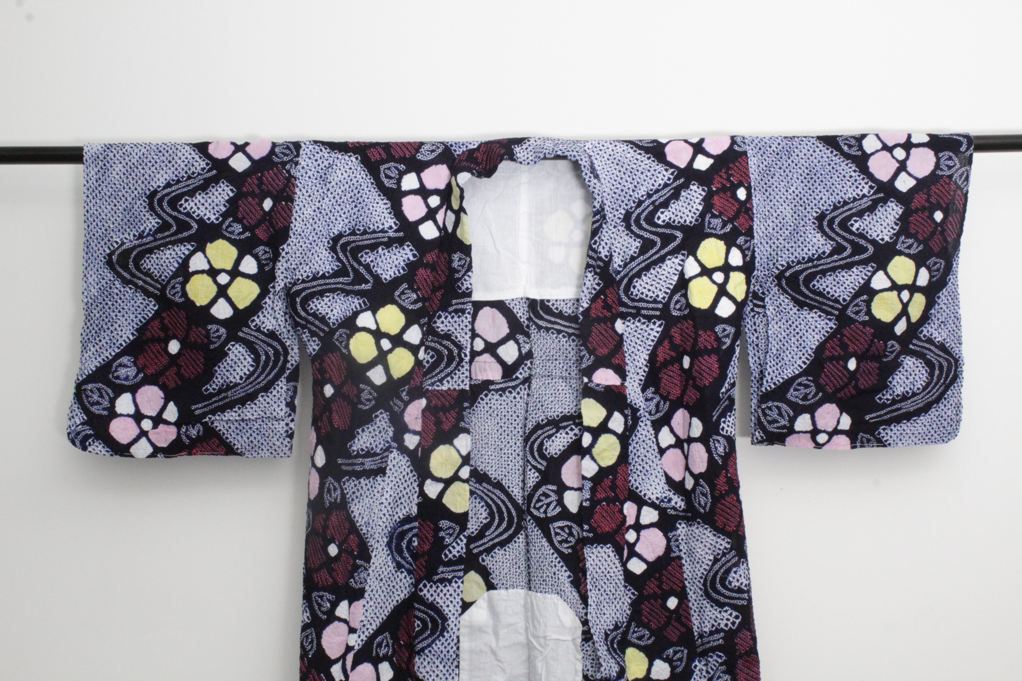 Circa 1950 Vintage Handwoven Cotton Kimono