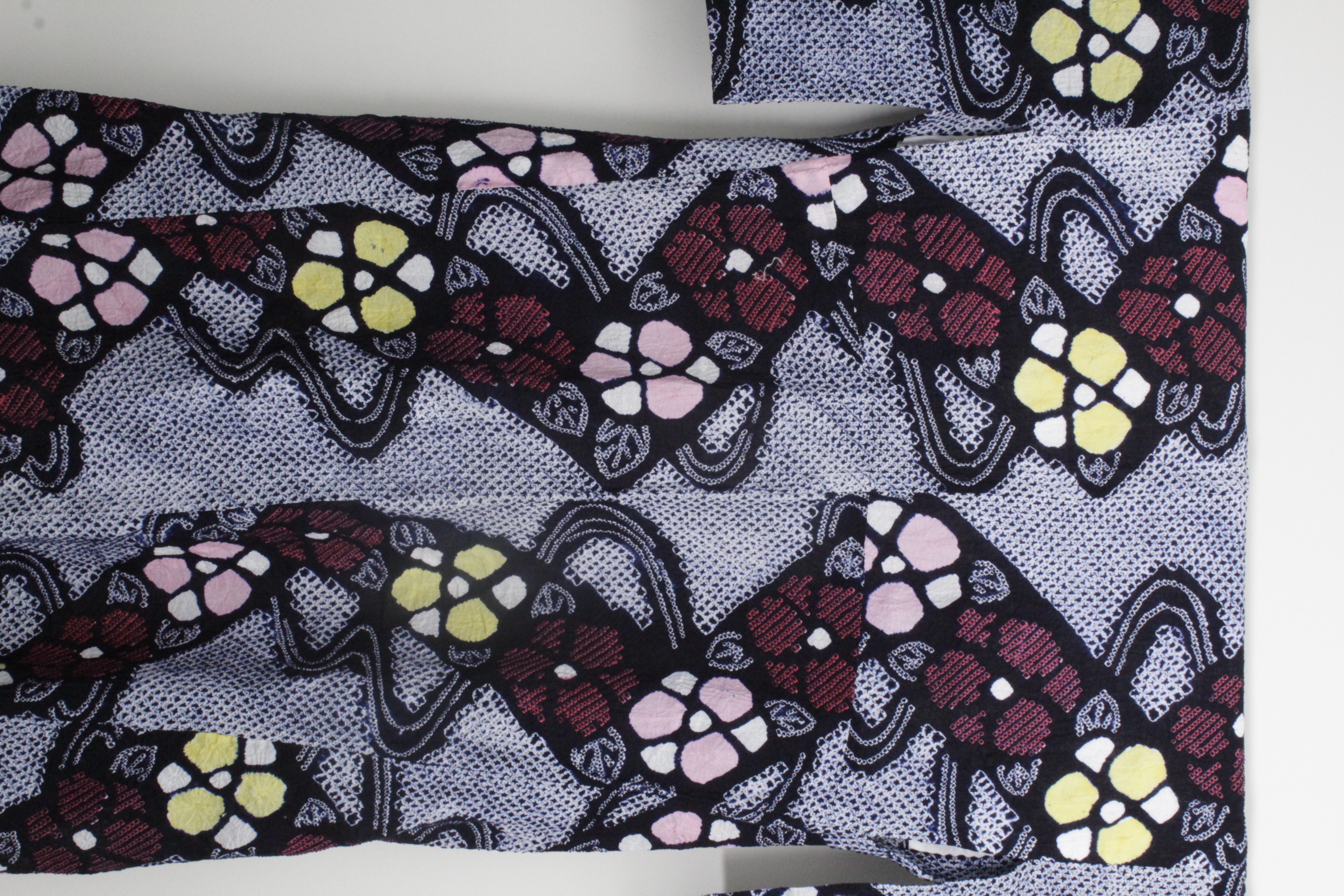 Circa 1950 Vintage Handwoven Cotton Kimono