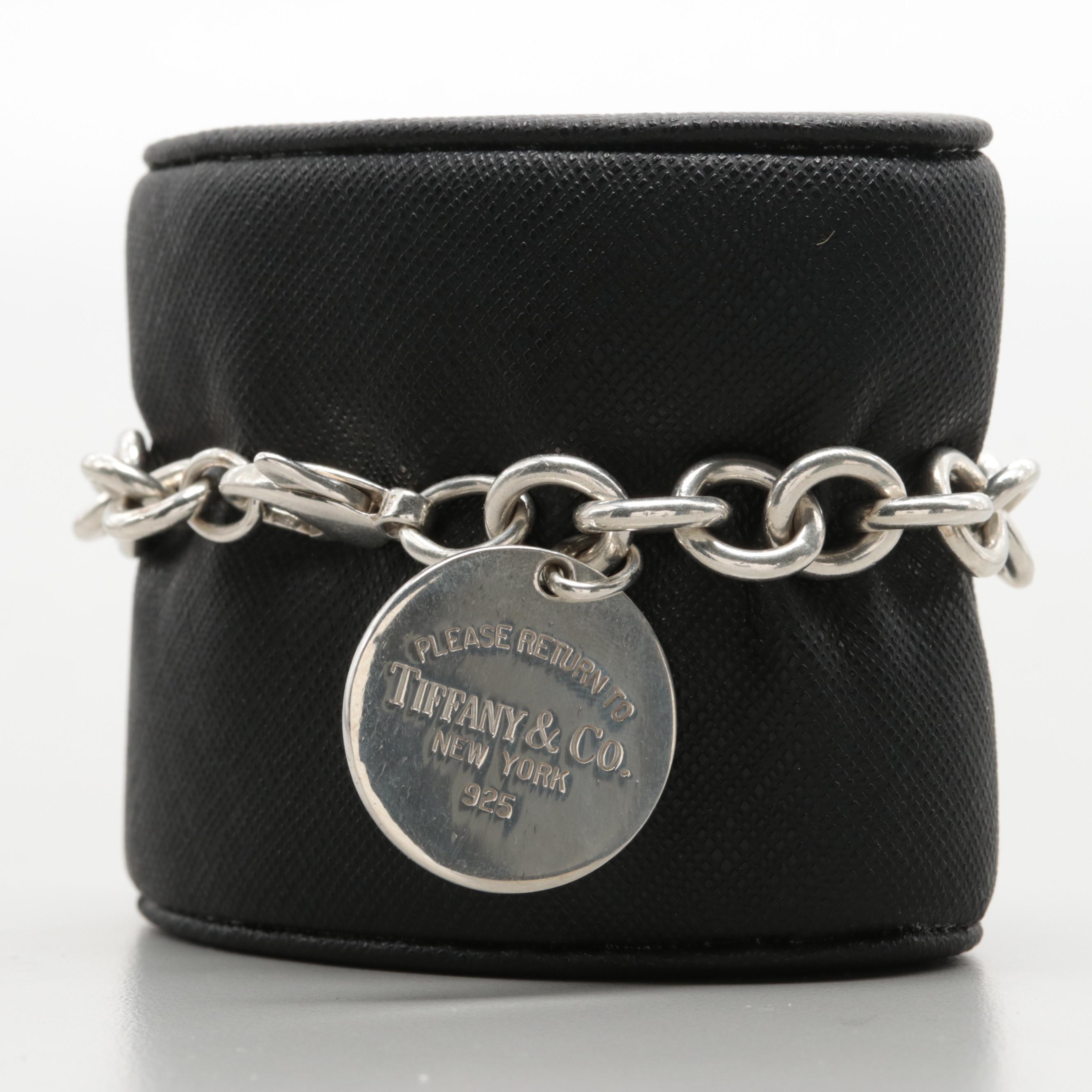 Tiffany & Co. "Return to Tiffany" Sterling Silver Round Tag Bracelet