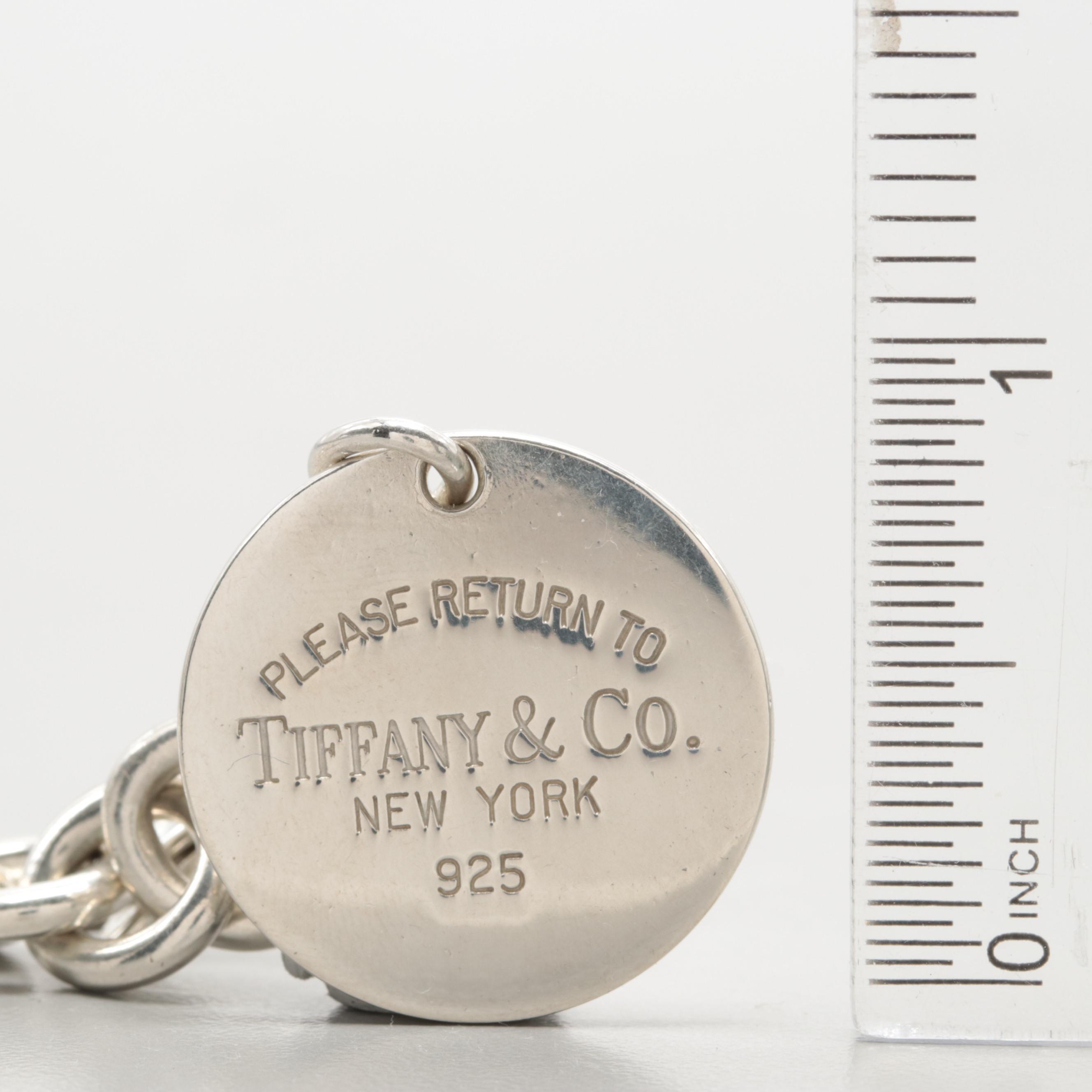 Tiffany & Co. "Return to Tiffany" Sterling Silver Round Tag Bracelet