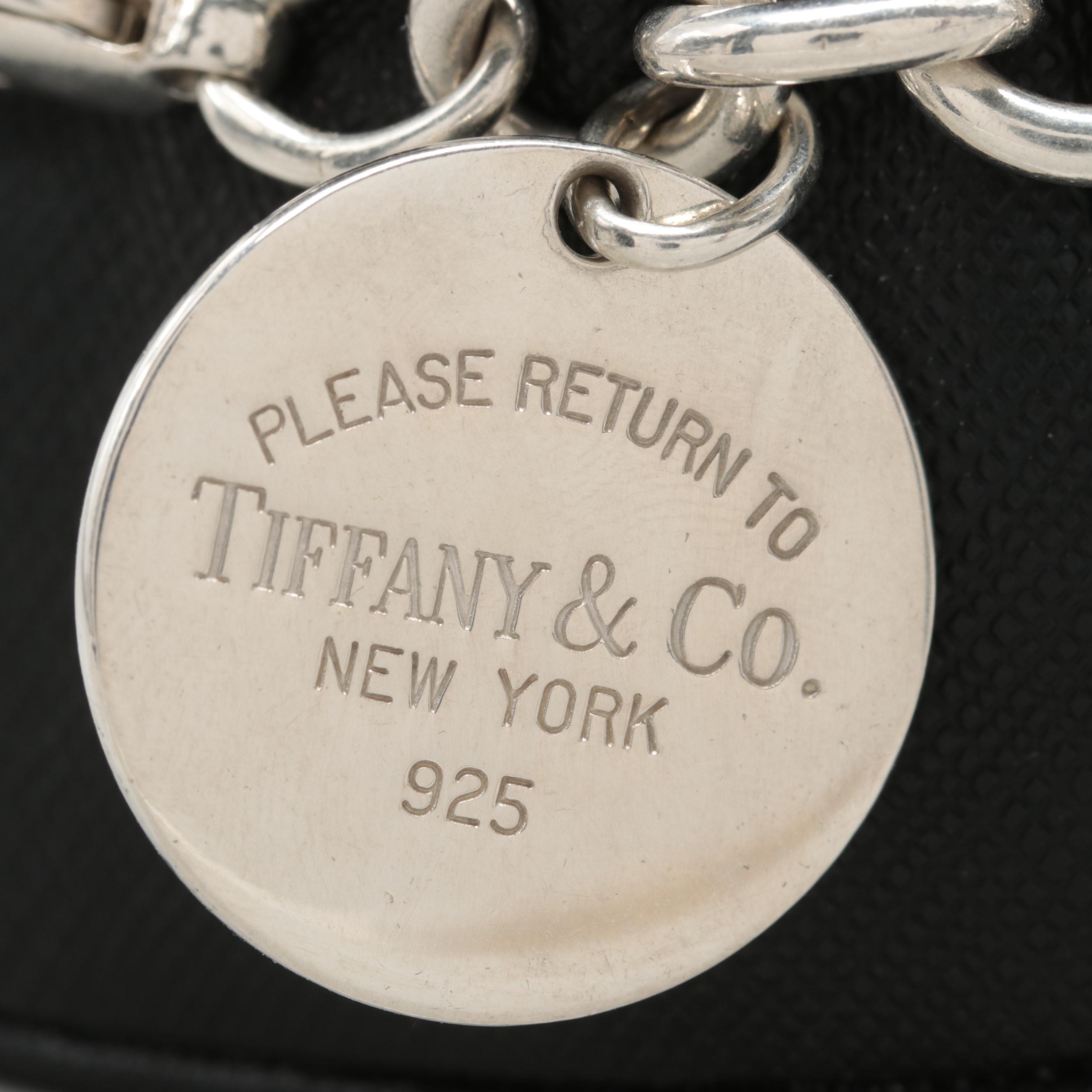 Tiffany & Co. "Return to Tiffany" Sterling Silver Round Tag Bracelet