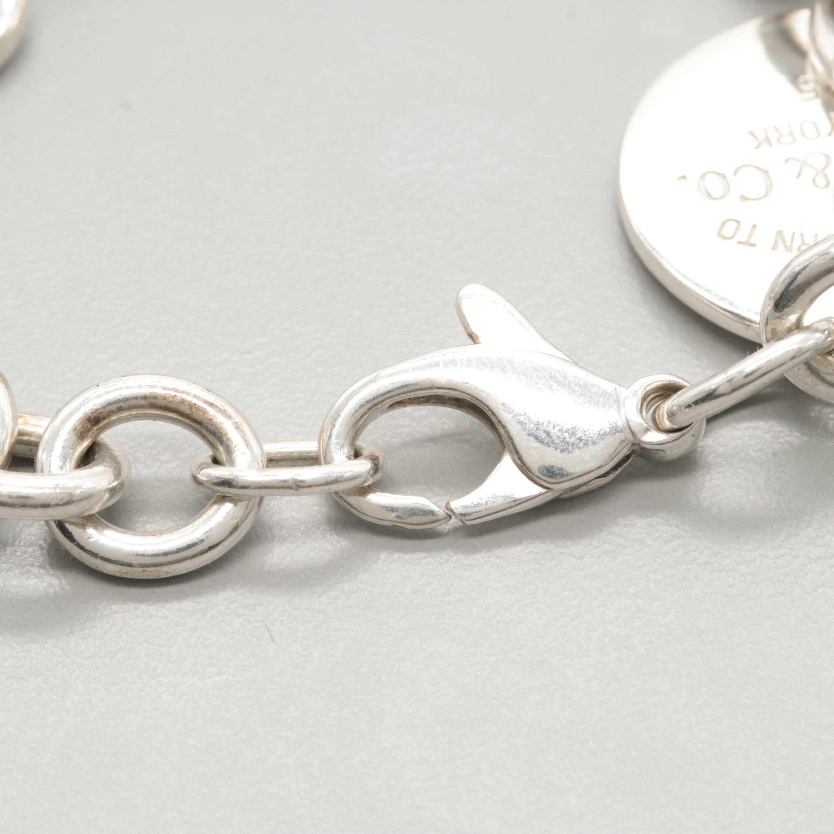 Tiffany & Co. "Return to Tiffany" Sterling Silver Round Tag Bracelet