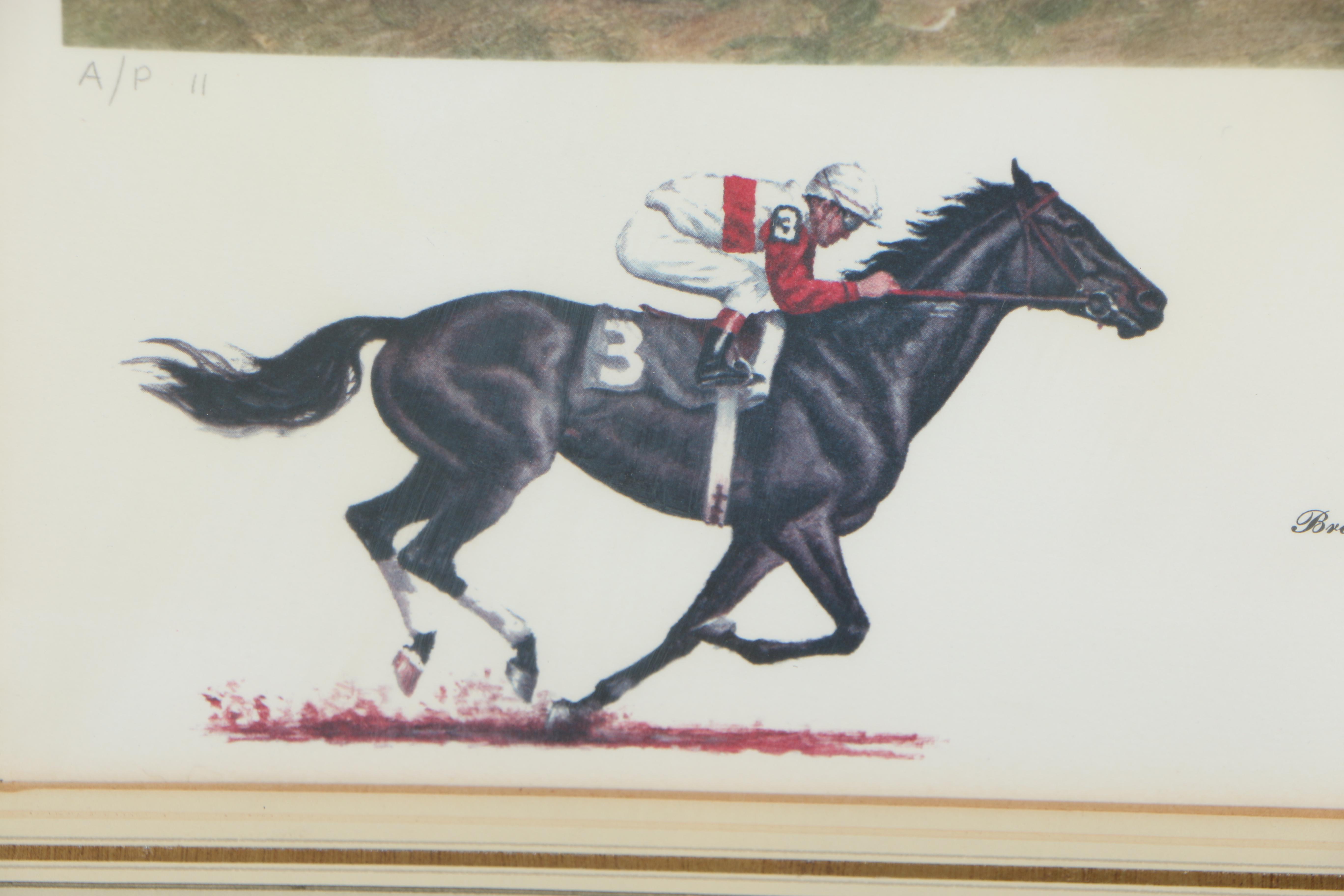 Richard Stone Reeves 1975 Artist's Proof Collotype "Ruffian"