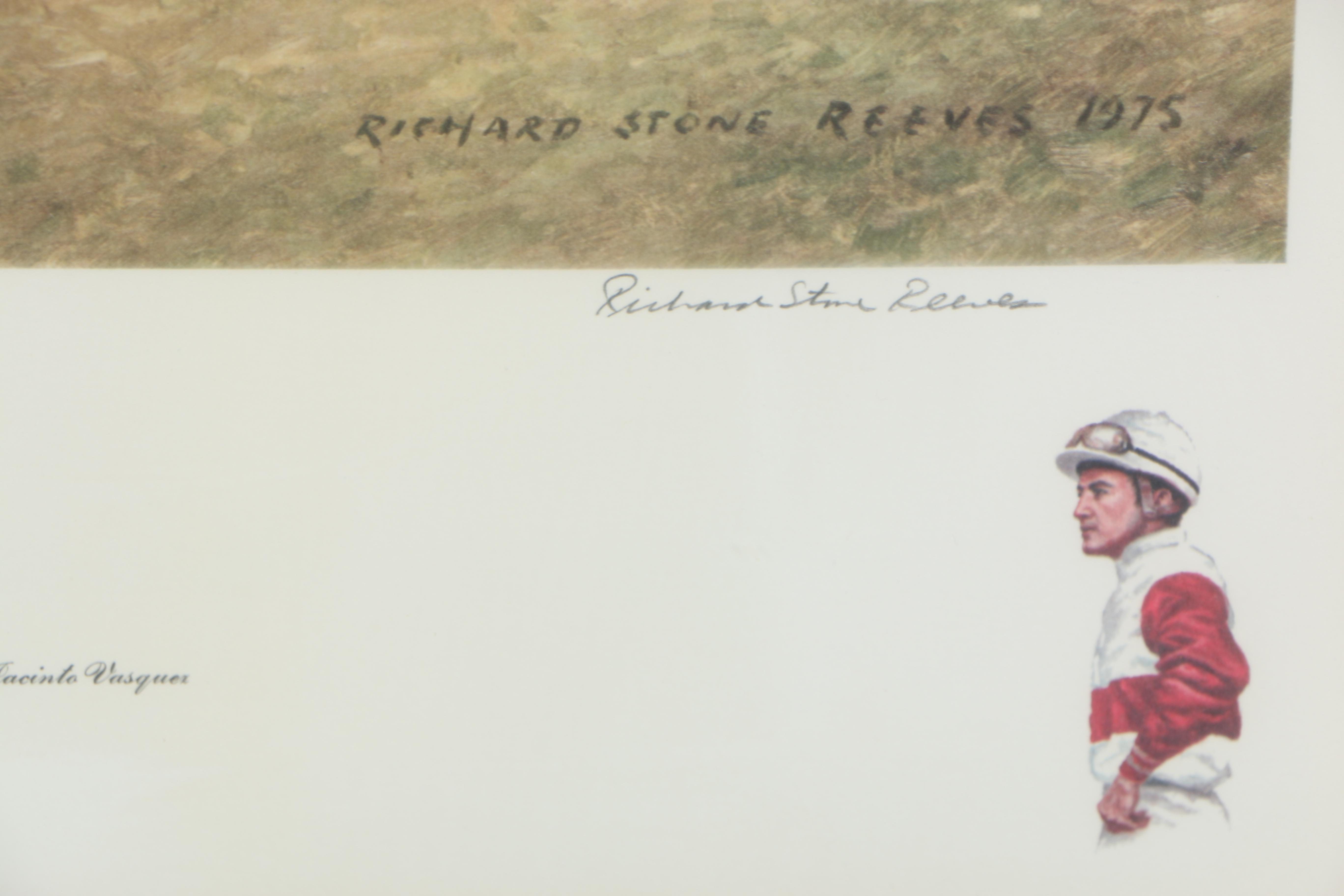 Richard Stone Reeves 1975 Artist's Proof Collotype "Ruffian"