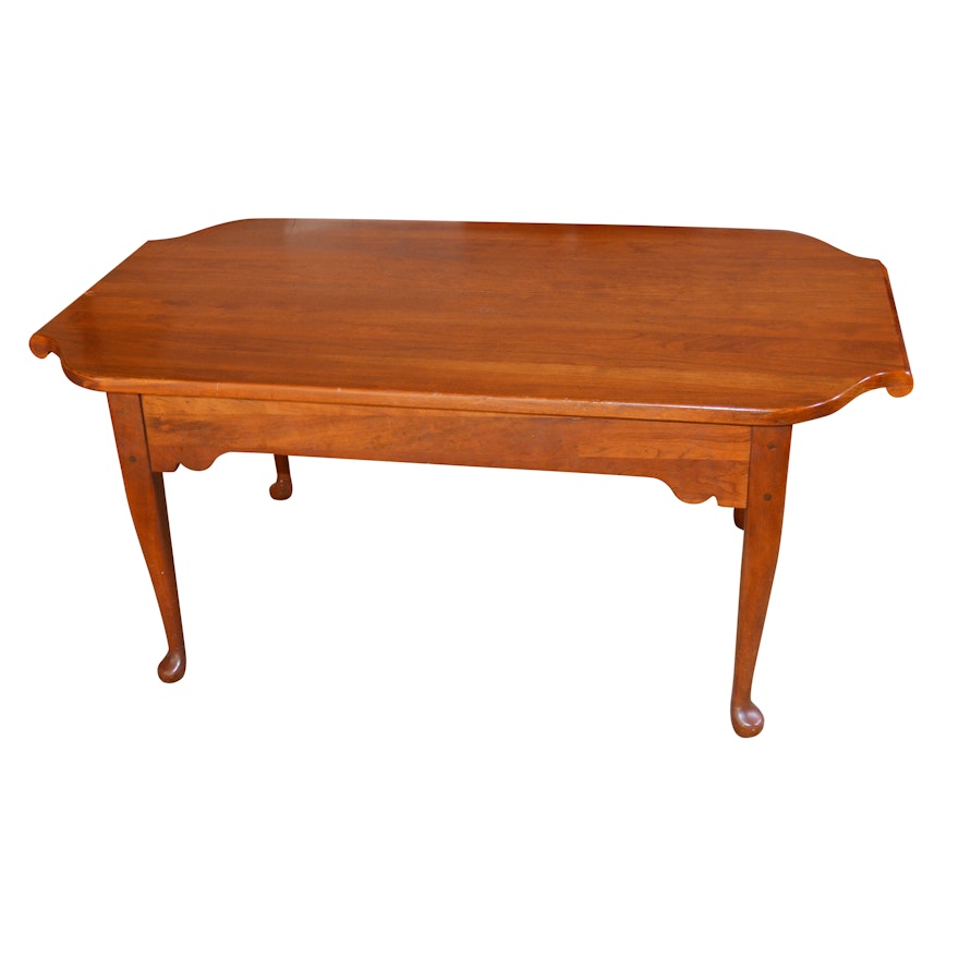 Colonial Revival Style Cherrywood Coffee Table by Bob Timberlake, 20th Century