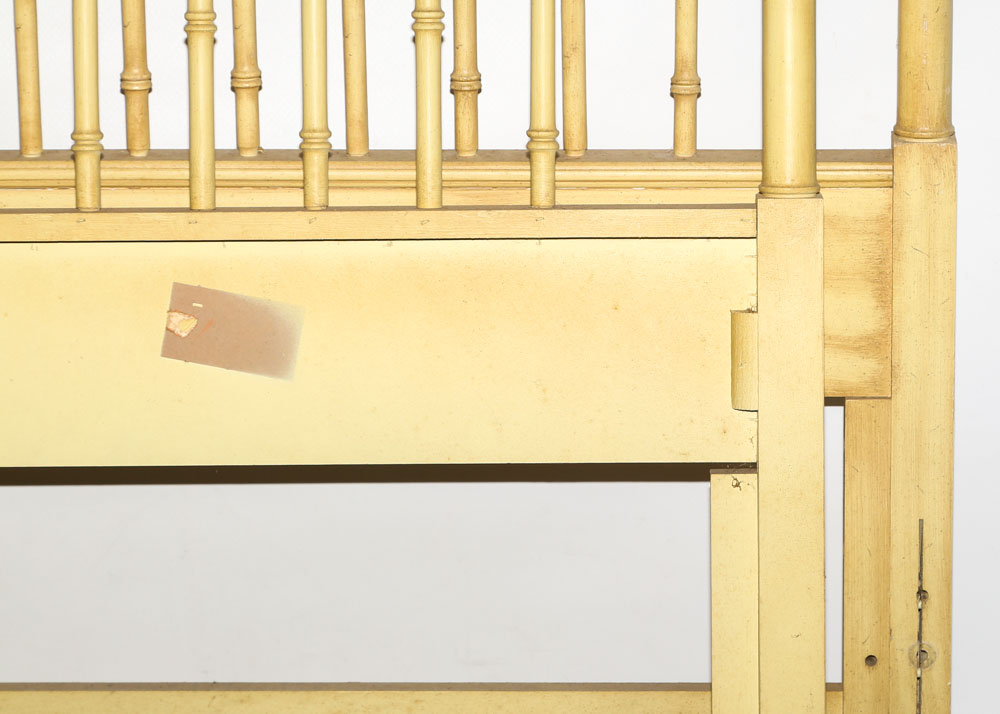 Vintage 1960s Faux Bamboo "Allegro" Twin Bed by Thomasville