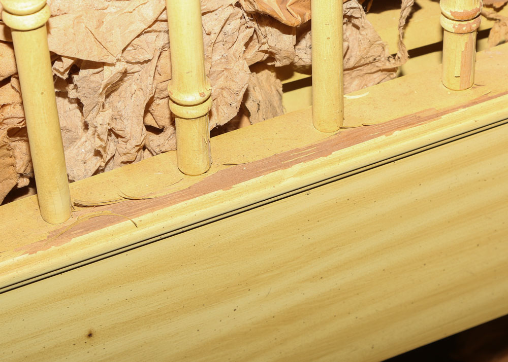 Vintage 1960s Faux Bamboo "Allegro" Twin Bed by Thomasville