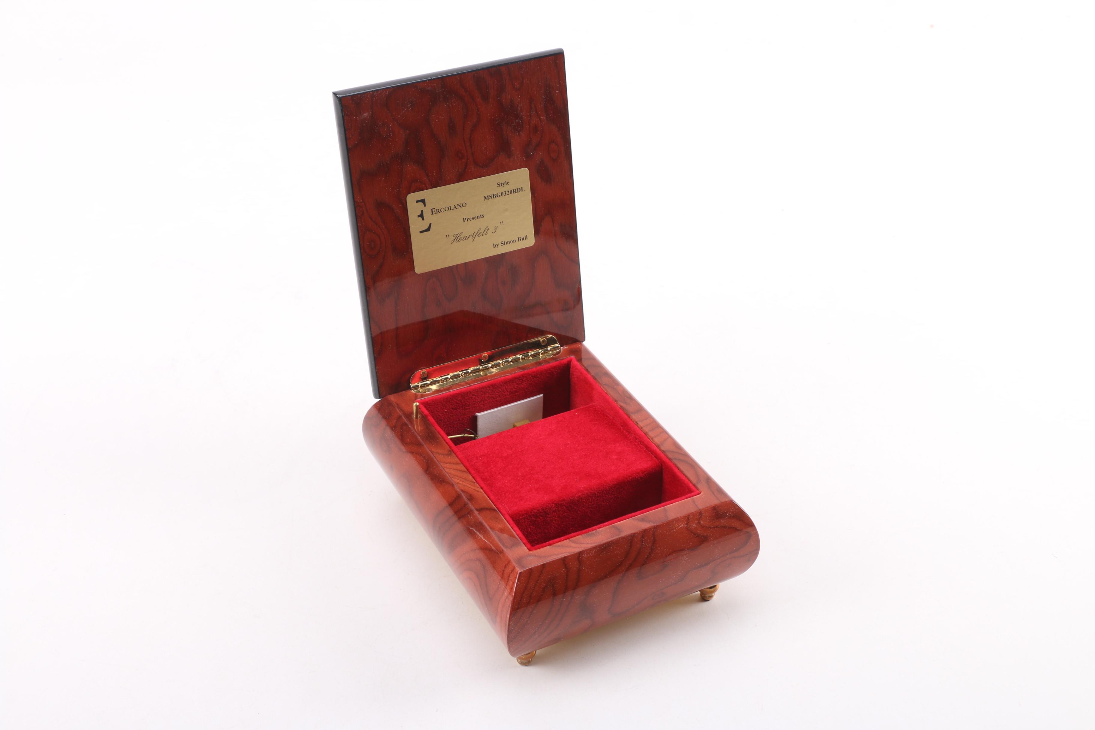 Ercolano Handcrafted Italian Lacquered Wood Music Boxes