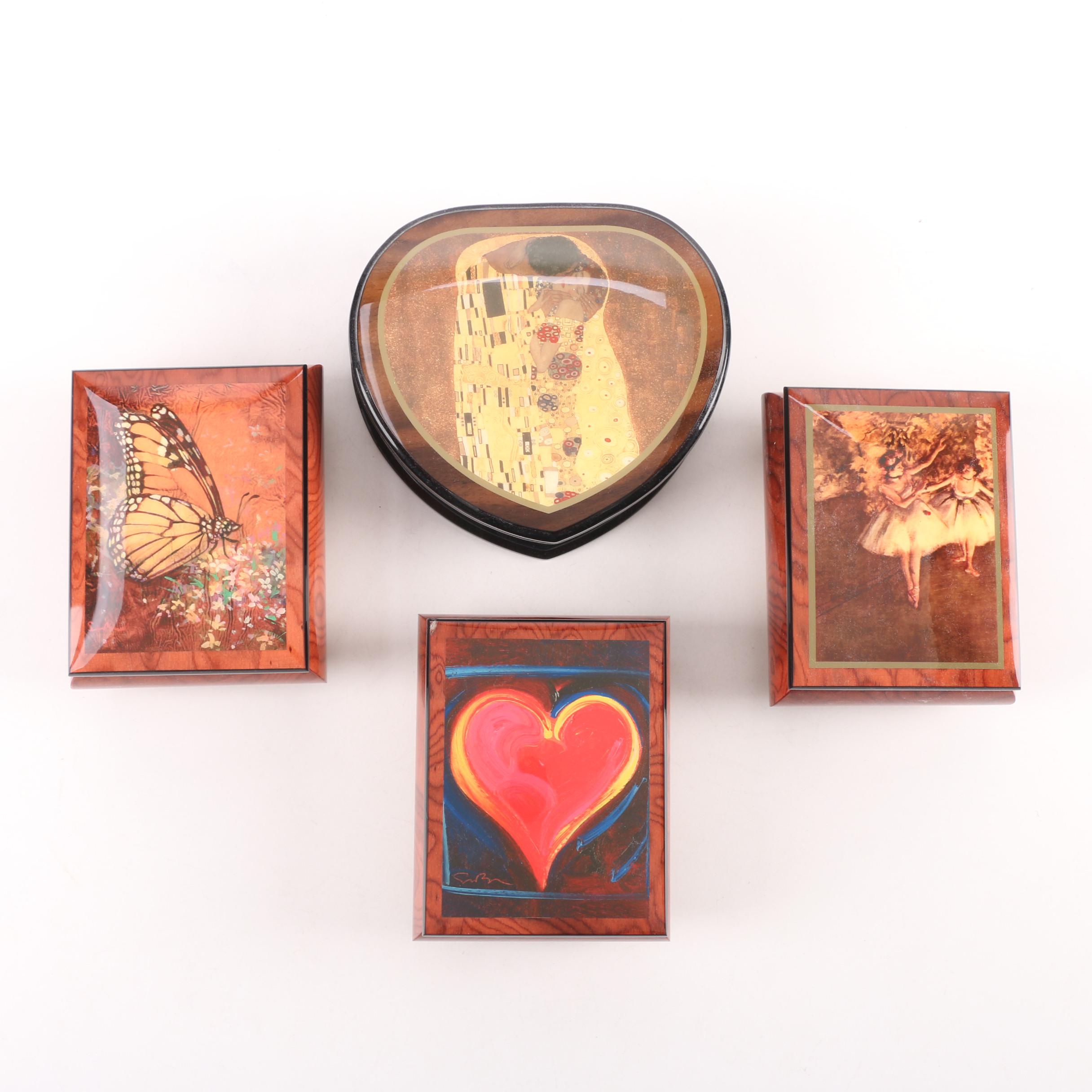 Ercolano Handcrafted Italian Lacquered Wood Music Boxes