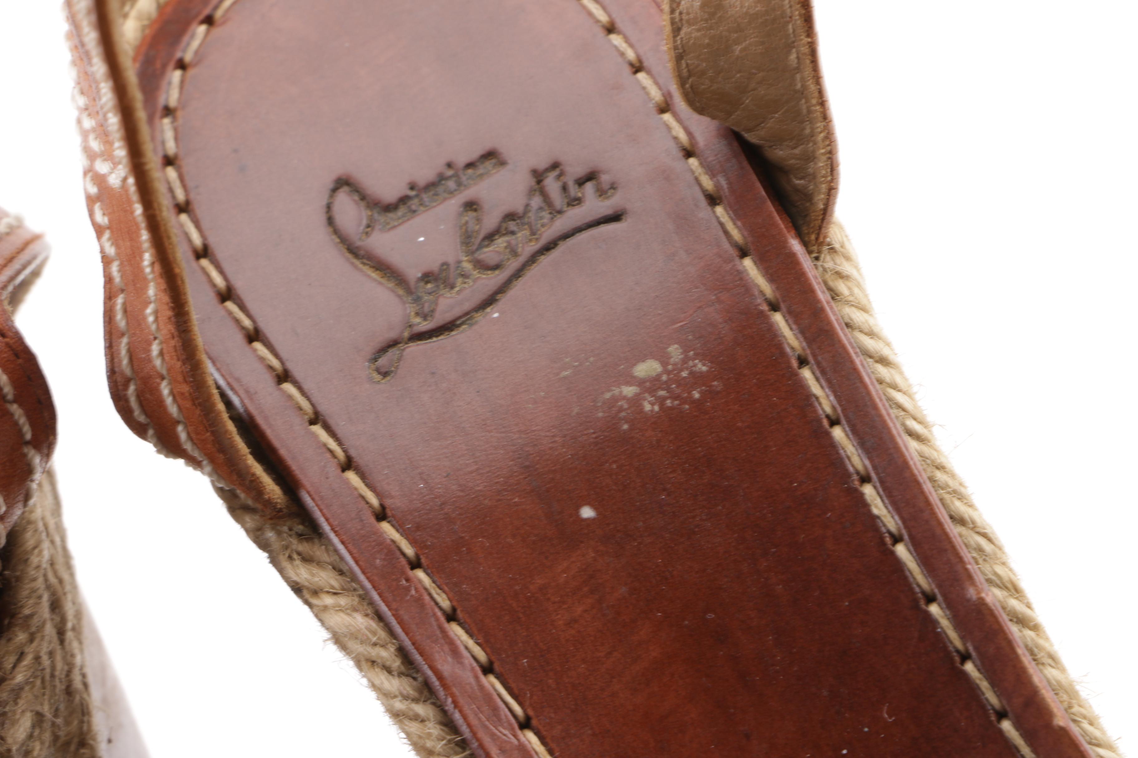 Christian Louboutin and Prada Wedge Sandals with Gucci Platform Slingback Heels