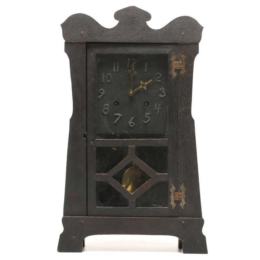 Mission Style Mantel Clock