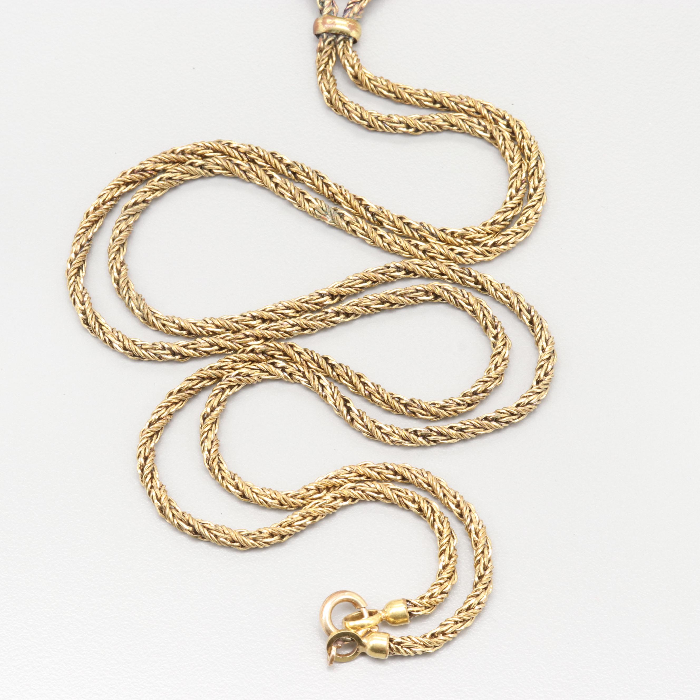 CYMA Two-Tone Watch With Bucherer Gold Tone Pendant Watch