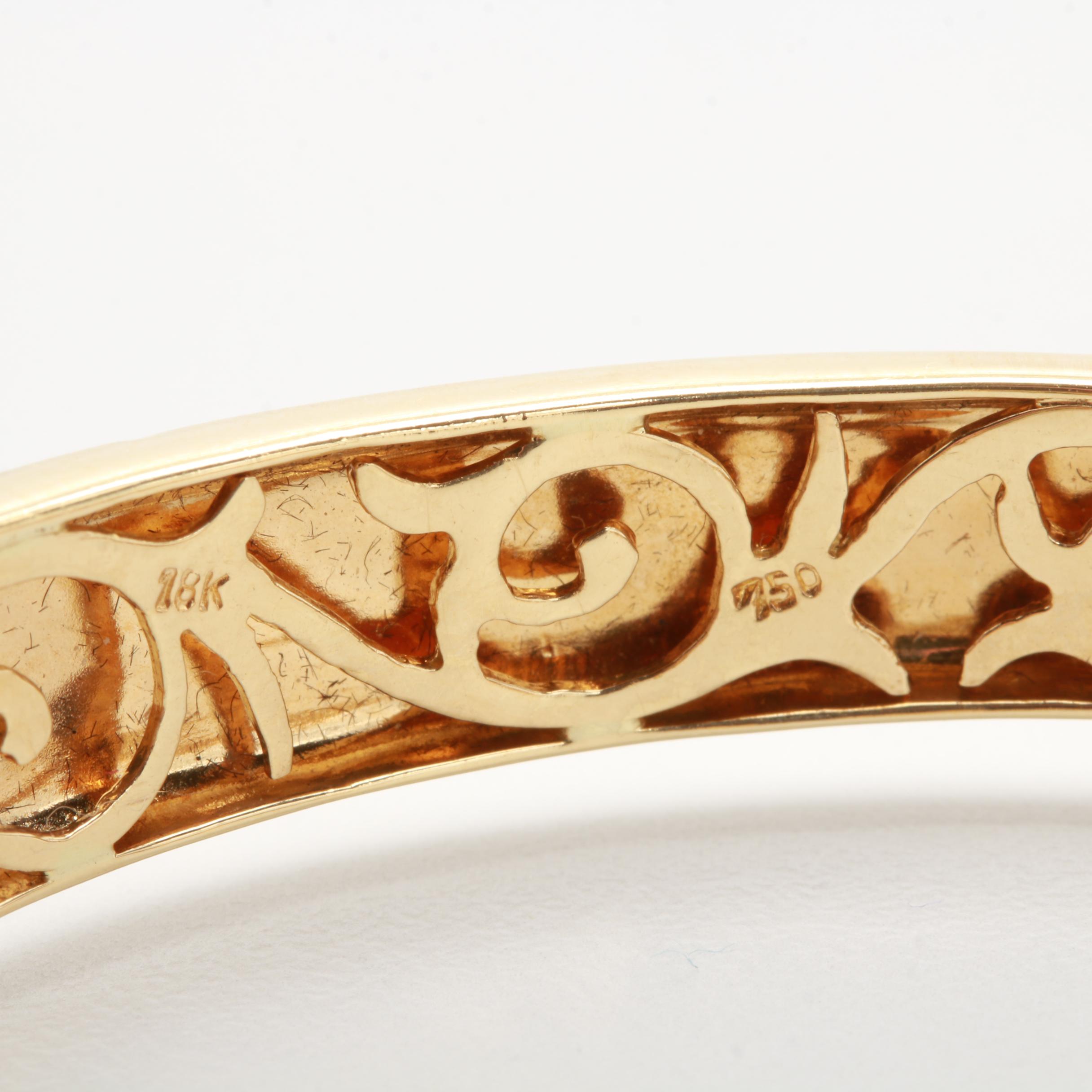 18K Yellow Gold Peridot, Citrine, Garnet, and Gemstone Bracelet