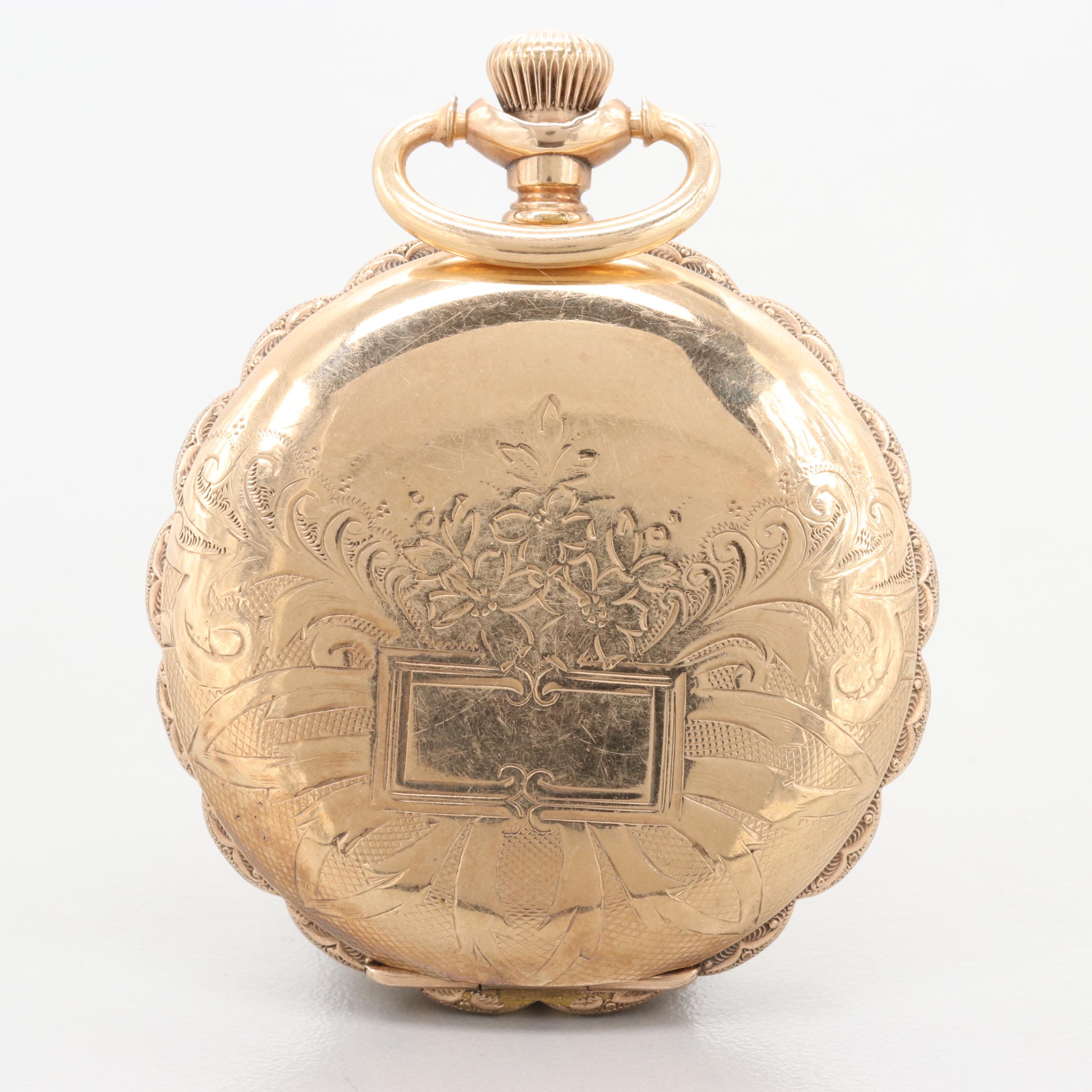 American Waltham Gold Filled Hunting Case Pocket Watch 1901