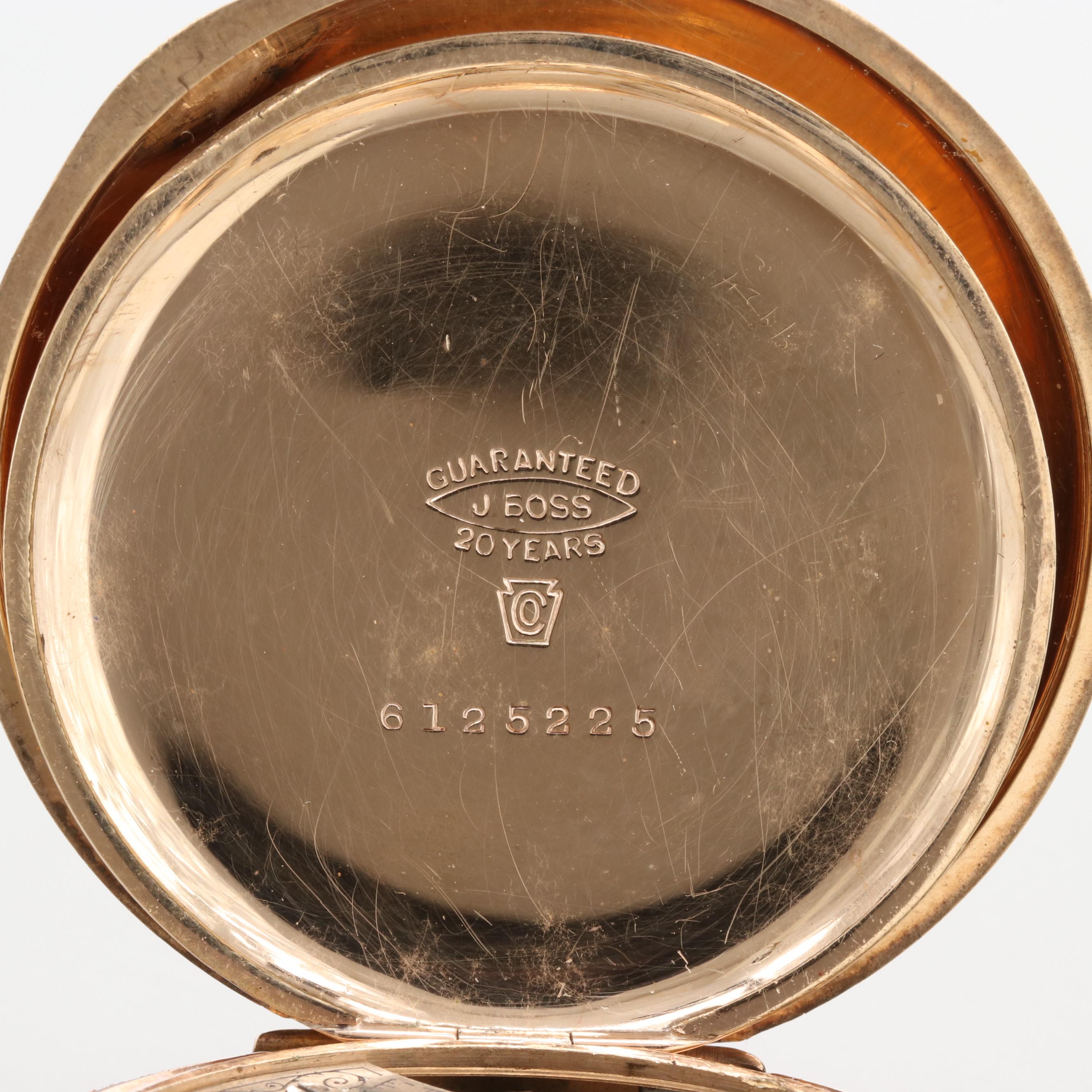 American Waltham Gold Filled Hunting Case Pocket Watch 1901