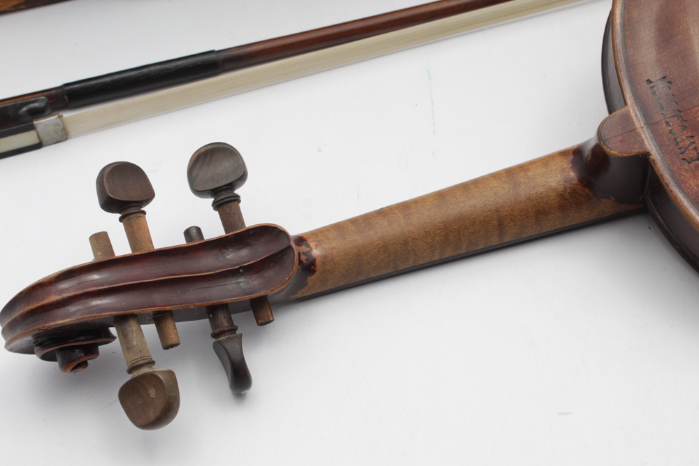 Antique "Exposition" Violin in Wooden Case