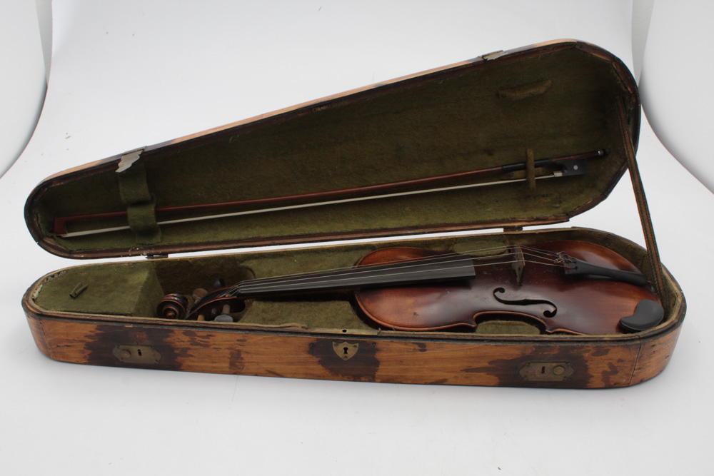 Antique "Exposition" Violin in Wooden Case