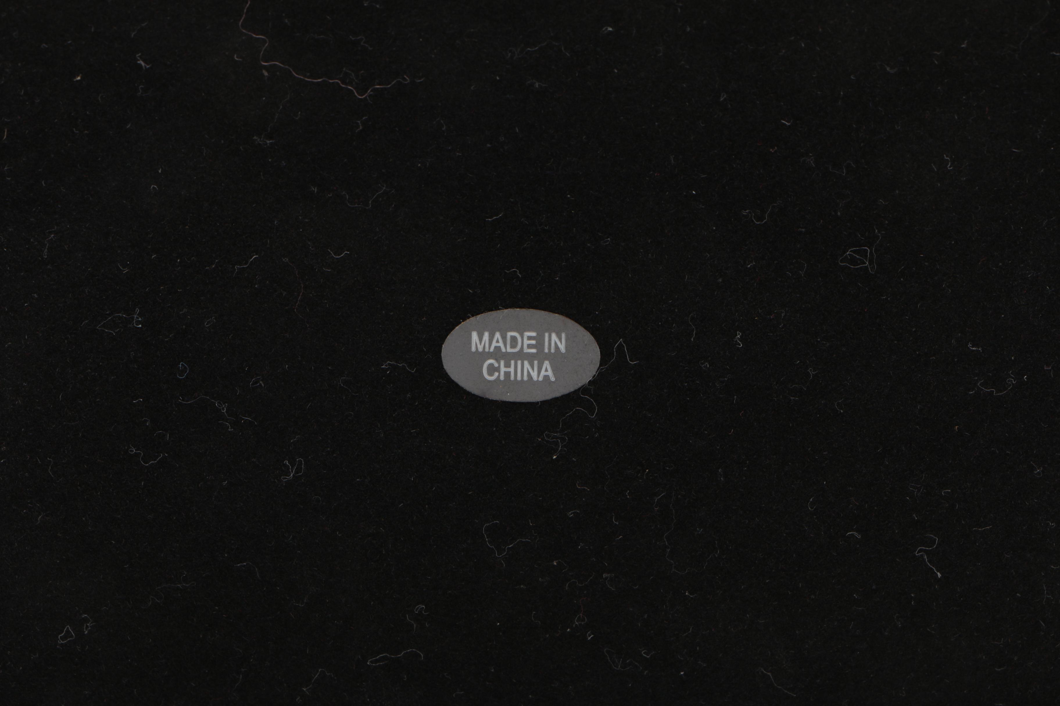 Chass World Desk Clock in a Dark Mahogany Wood Finish Chest