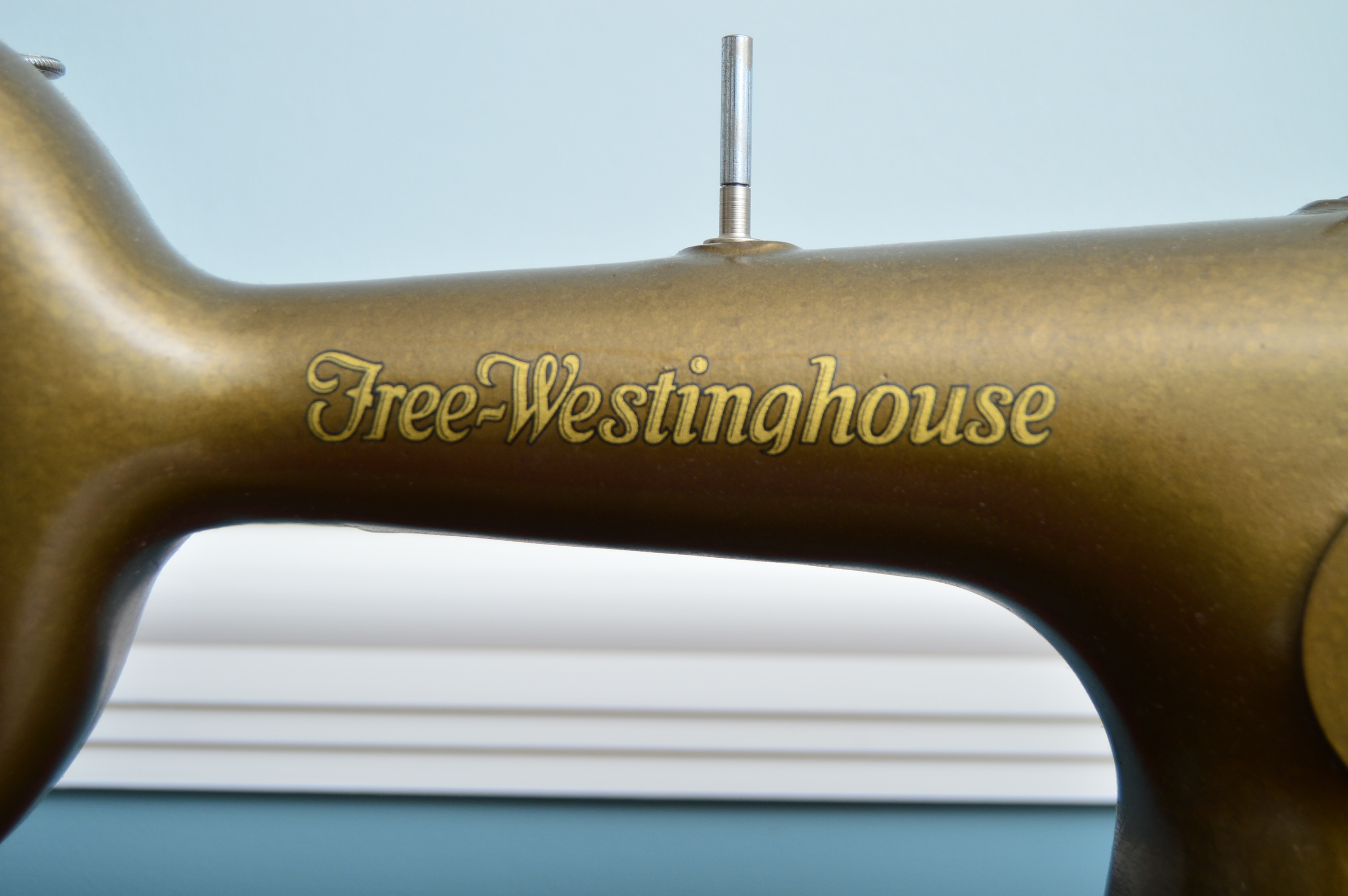 Vintage Free-Westinghouse Sewing Machine with Federal Style Cabinet