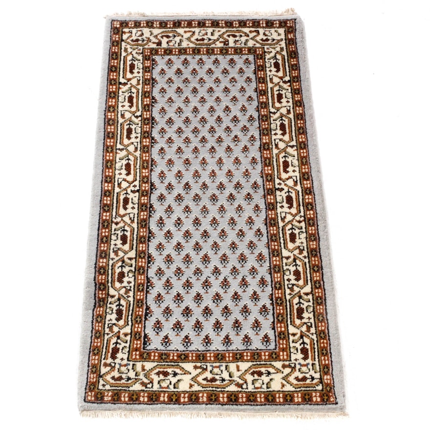 Hand-Knotted Indo-Persian Mir Serabend Rug