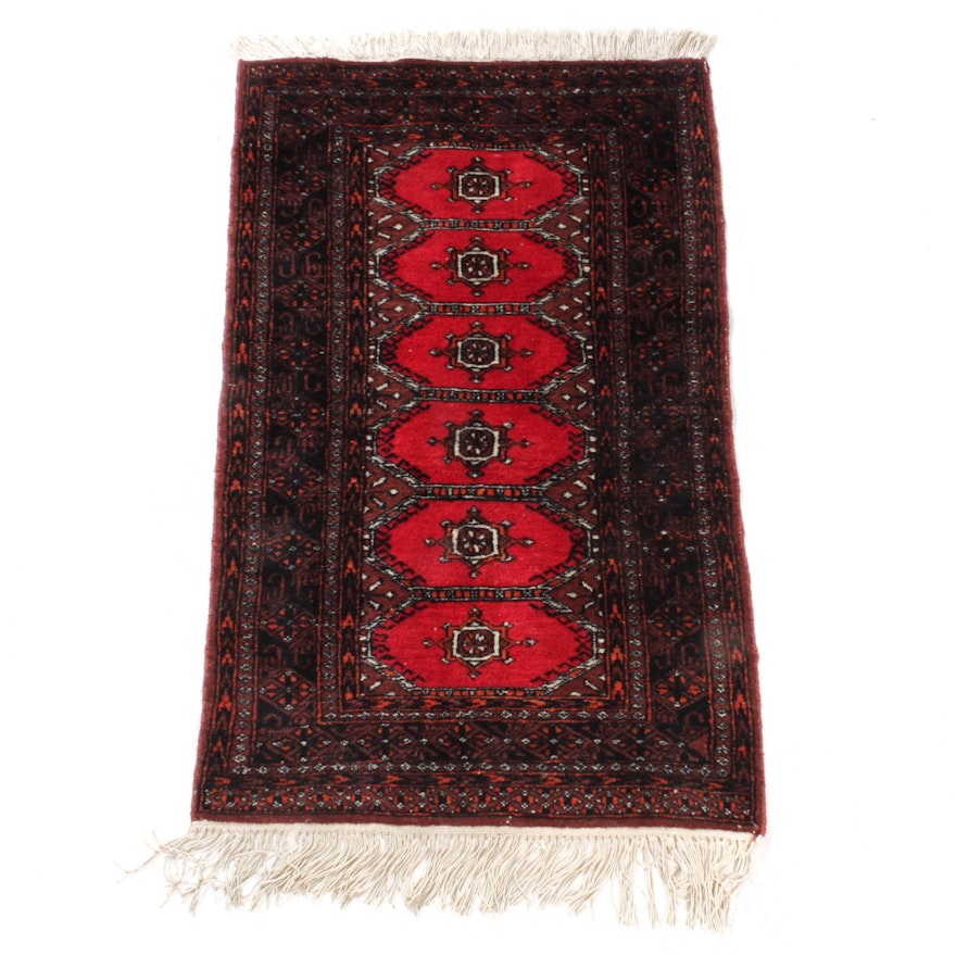 Hand-Knotted Pakistani Bokhara Rug