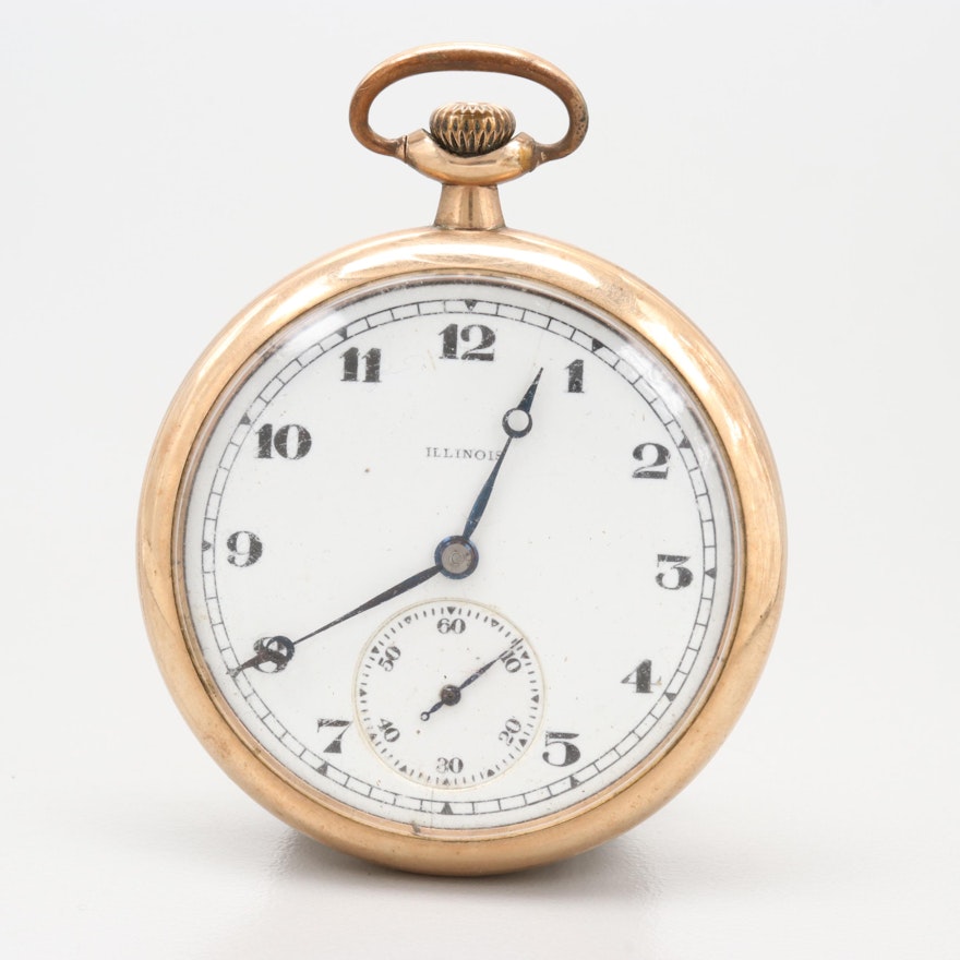 Illinois Gold Filled Pocket Watch 1919