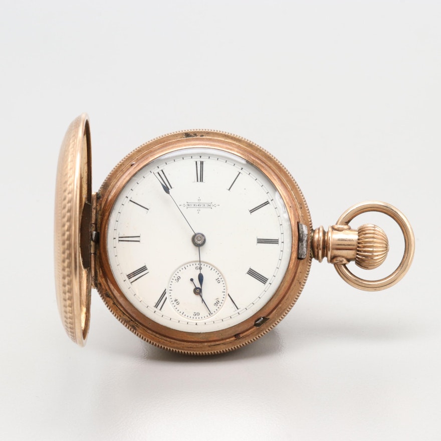 Elgin Gold Filled Pocket Watch Circa 1888