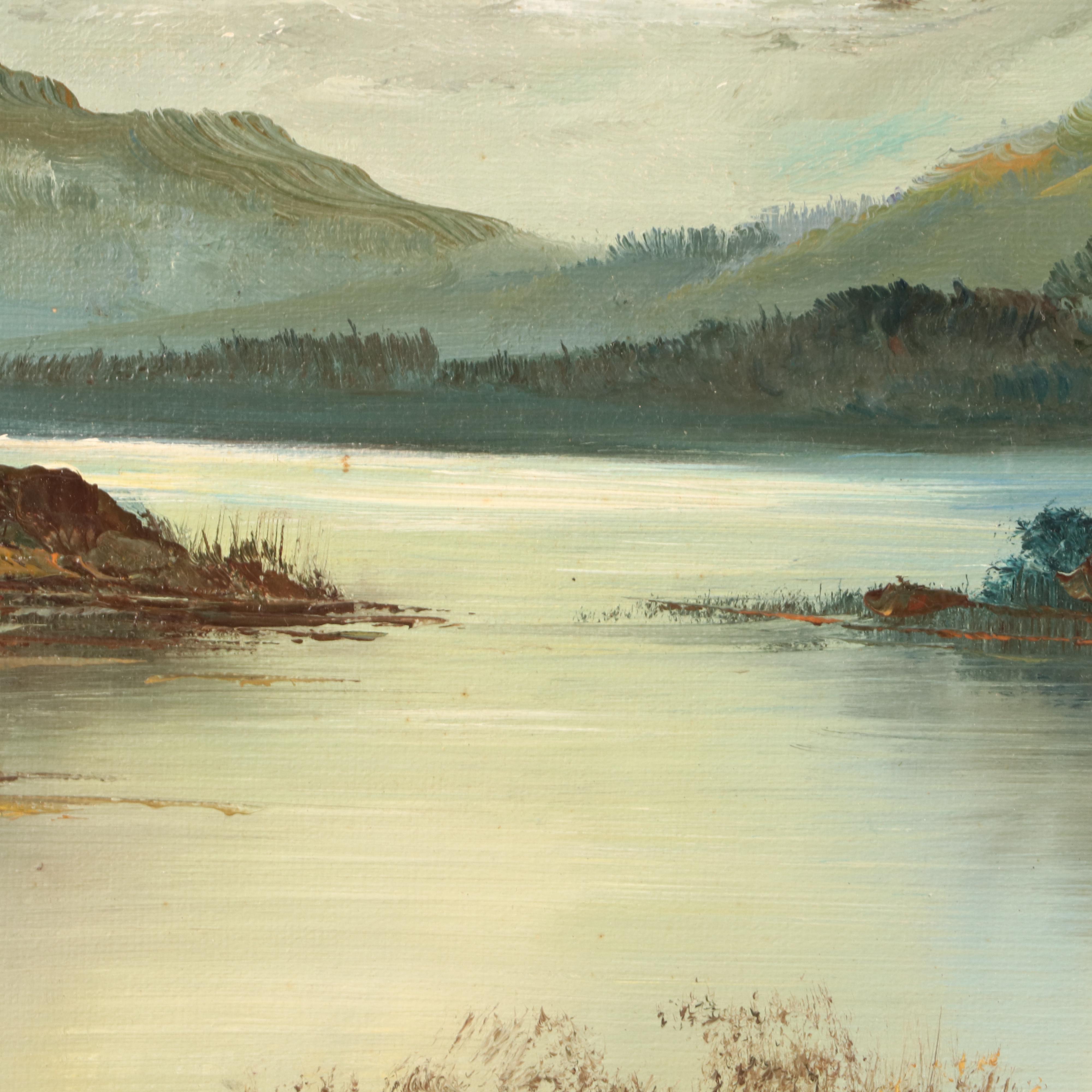 Antonio Oil Painting of Mountain Landscape