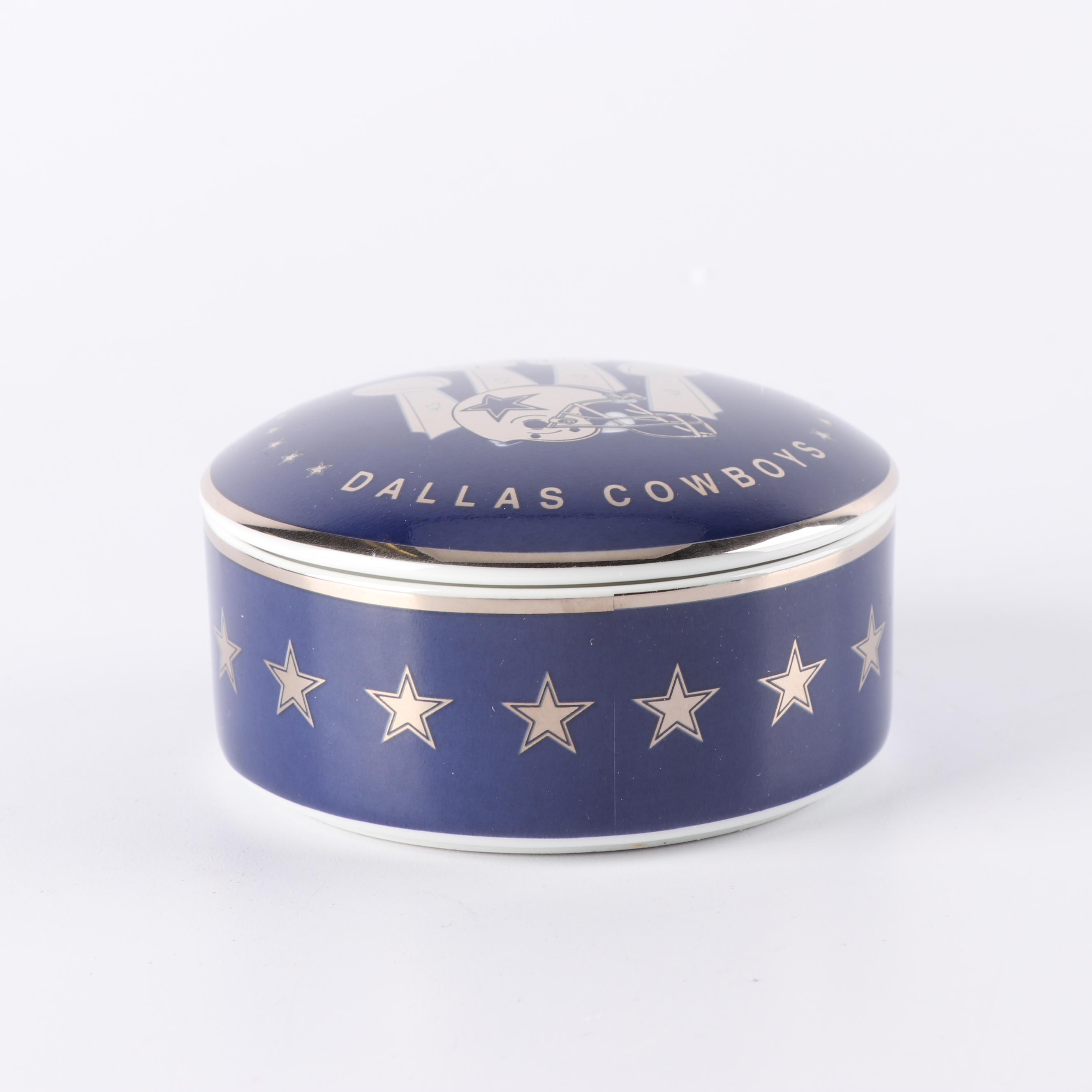 Tiffany & Co. Exclusive "The Dallas Cowboys" Trinket Box with "Thank You" Letter