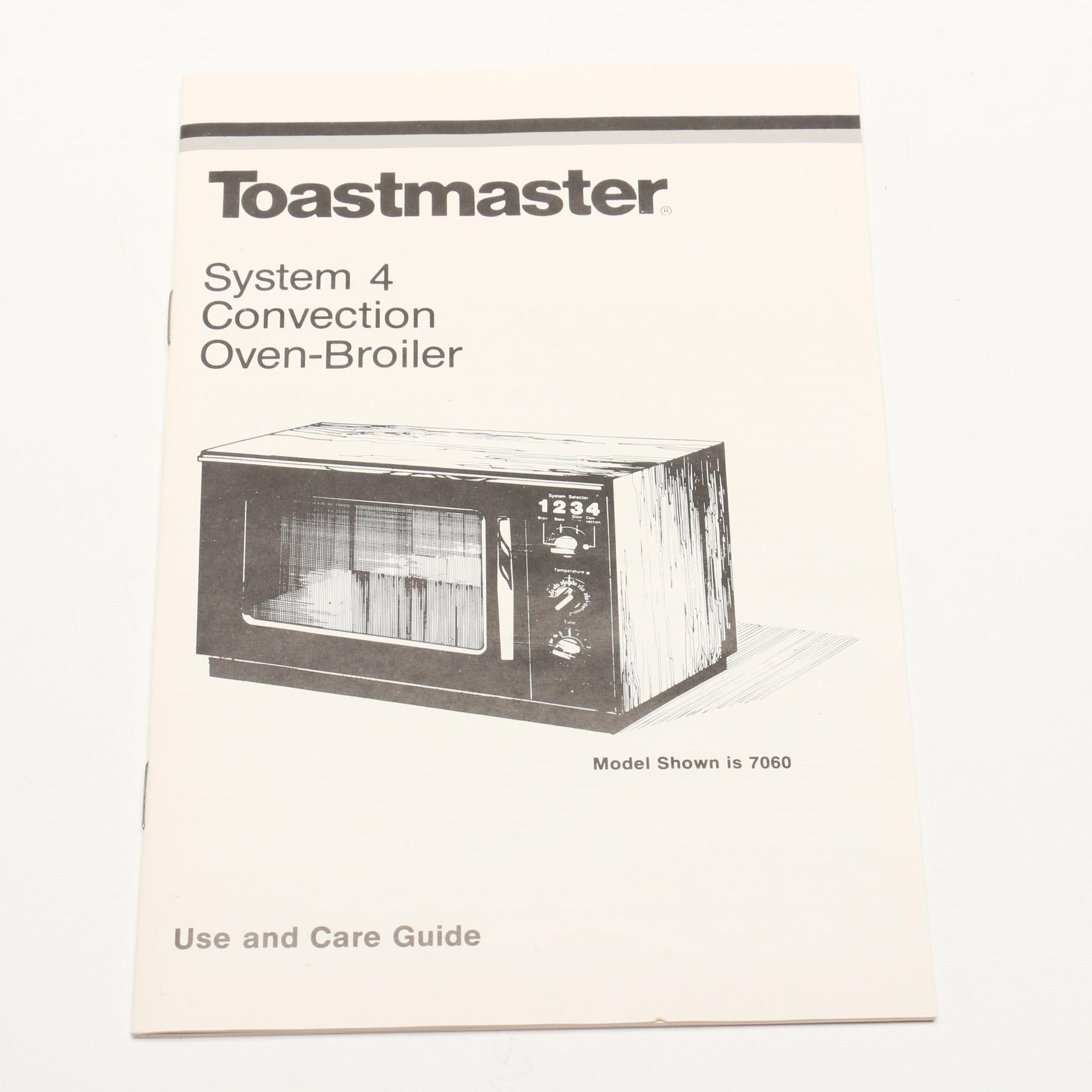 Toastmaster Convection Oven Broiler 7050