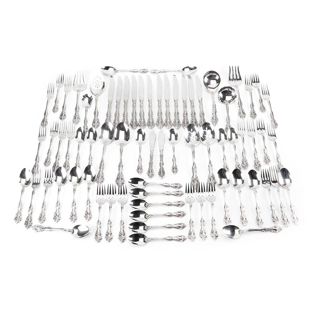 Oneida "Michelangelo" Stainless Steel Flatware Service for Twelve with Chest