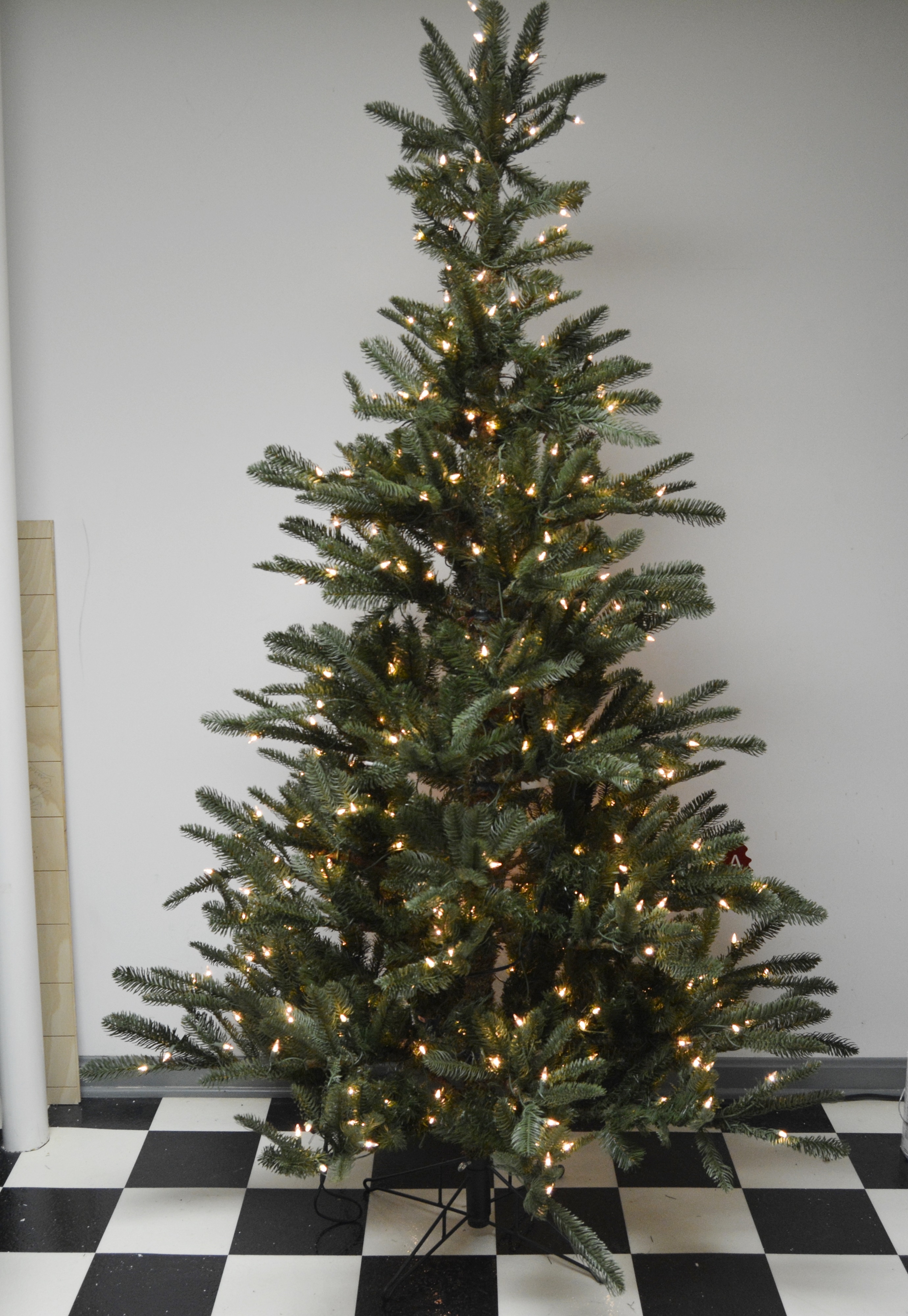 7' Illuminated Artificial Pine Christmas Tree