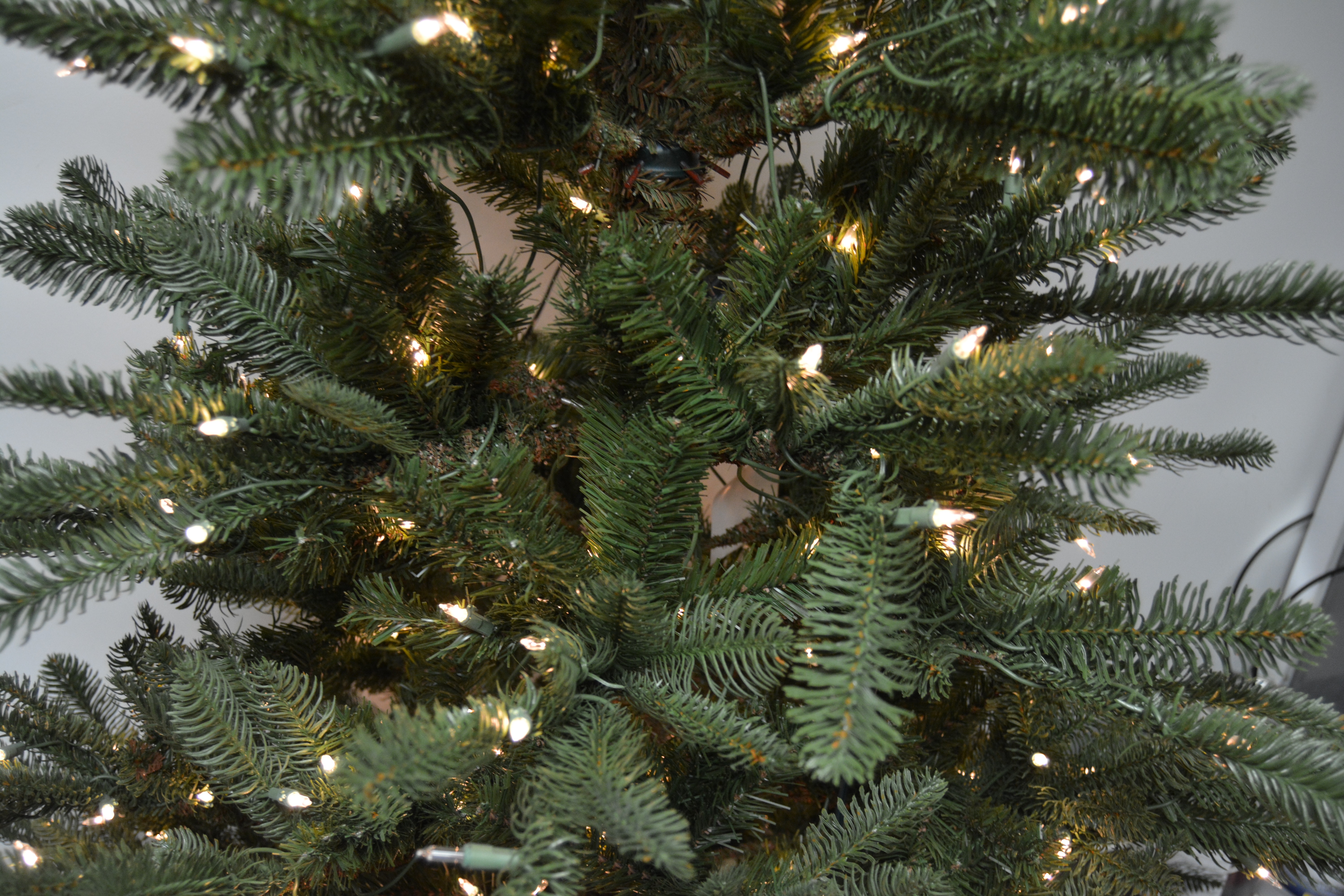 7' Illuminated Artificial Pine Christmas Tree