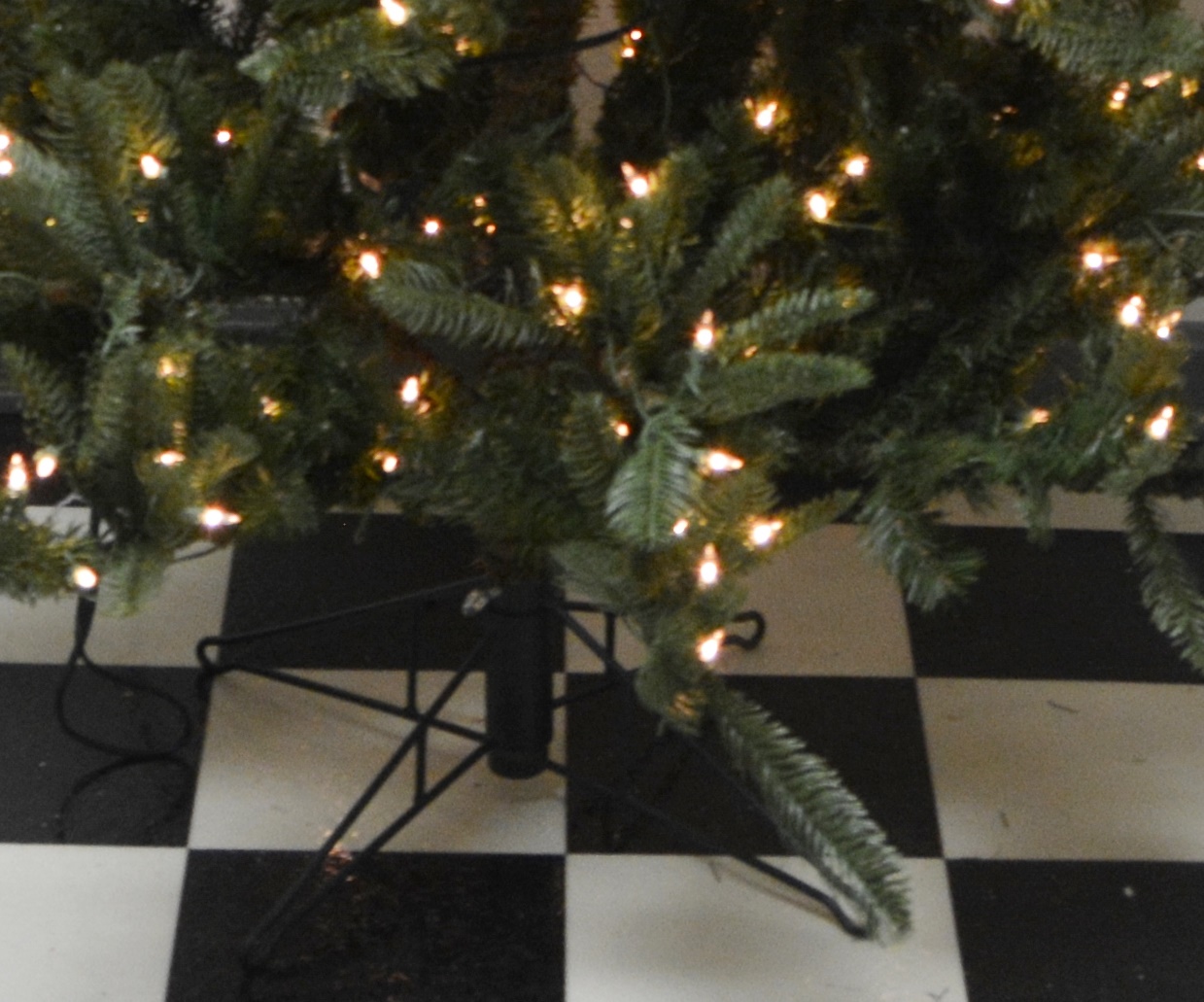 7' Illuminated Artificial Pine Christmas Tree