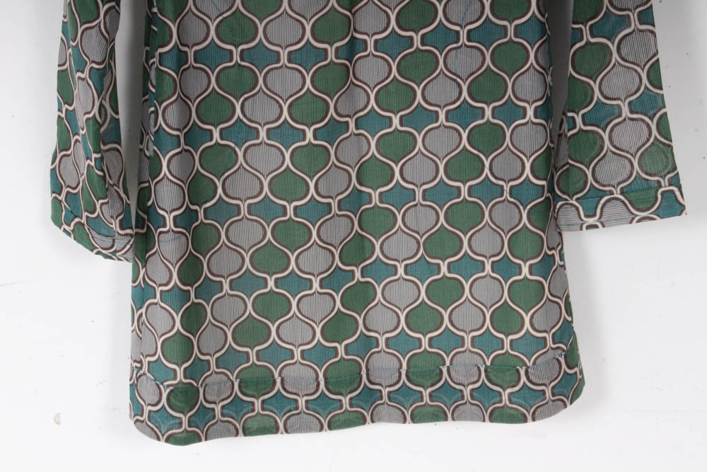 Tory Burch Mod Patterned Button-Up Shift Dress