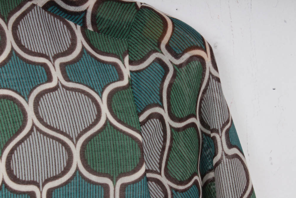 Tory Burch Mod Patterned Button-Up Shift Dress