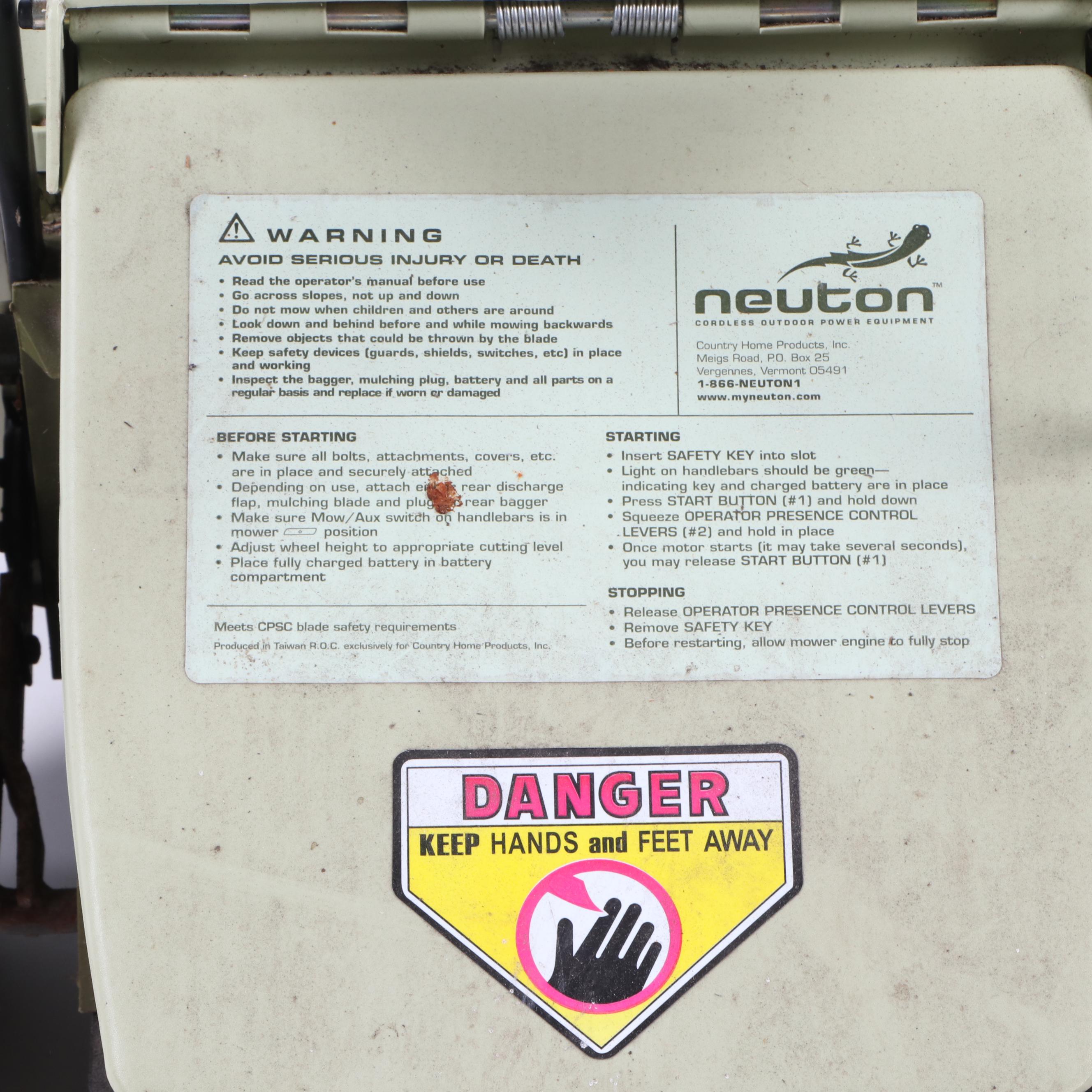 Neuton EM 4.1 Cordless Electric Lawnmower